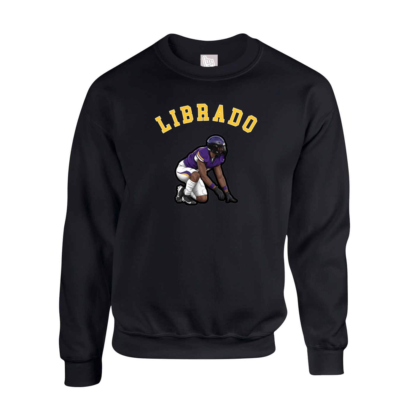 Fleece Crew — Shirsey Arch in Black