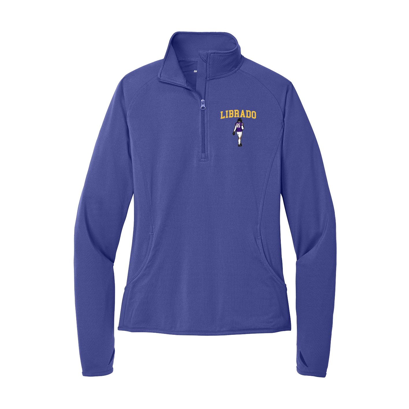 Women's Q-Zip Pullover — Shirsey in Purple