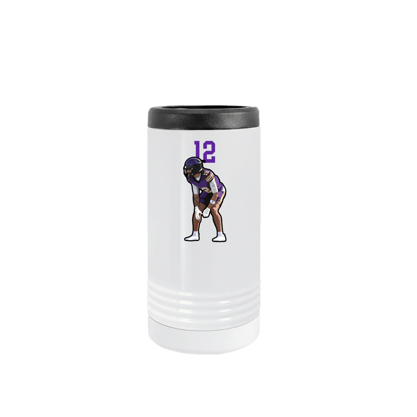 Slim Beverage Holder — Number Top in White