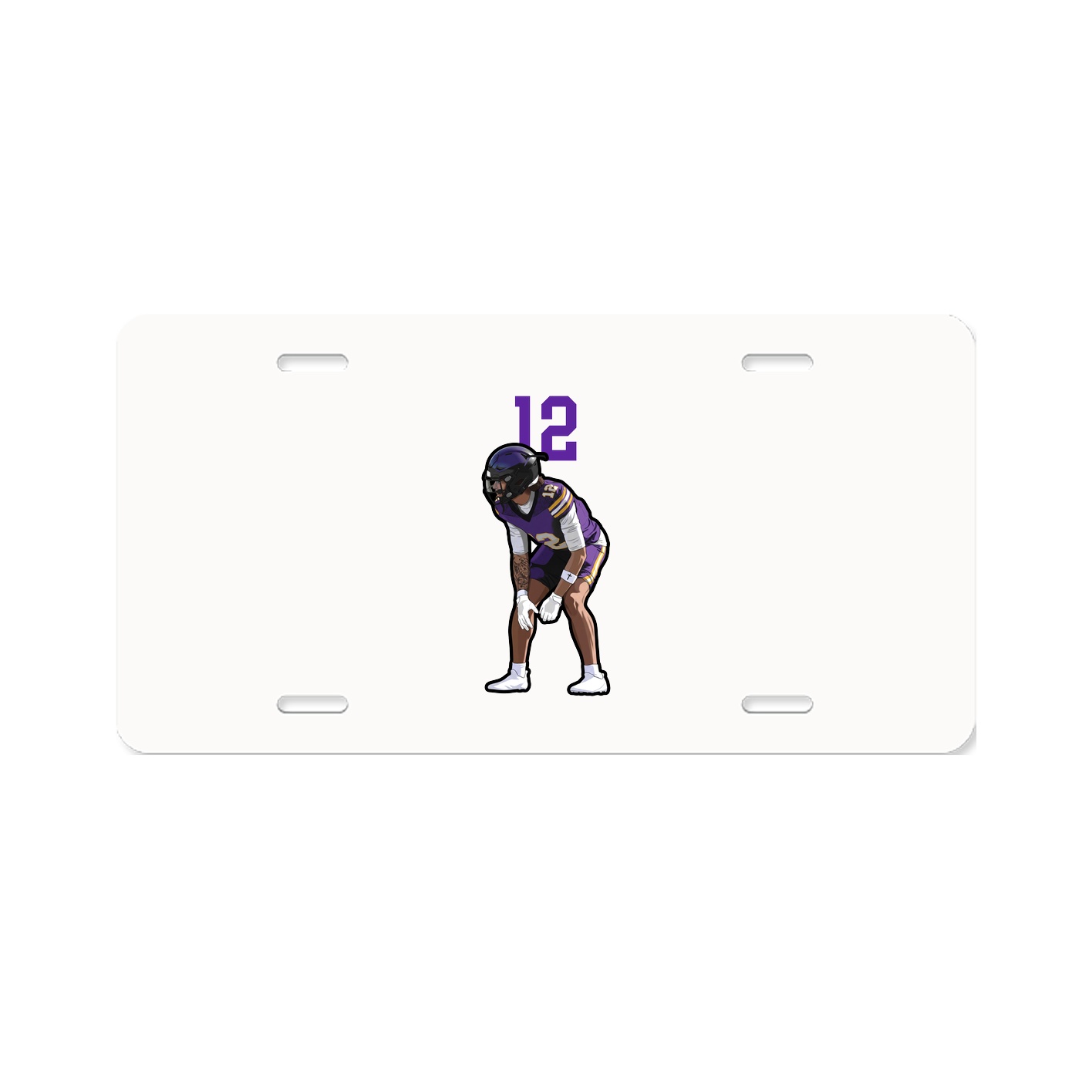 License Plate — Number Top in Classic