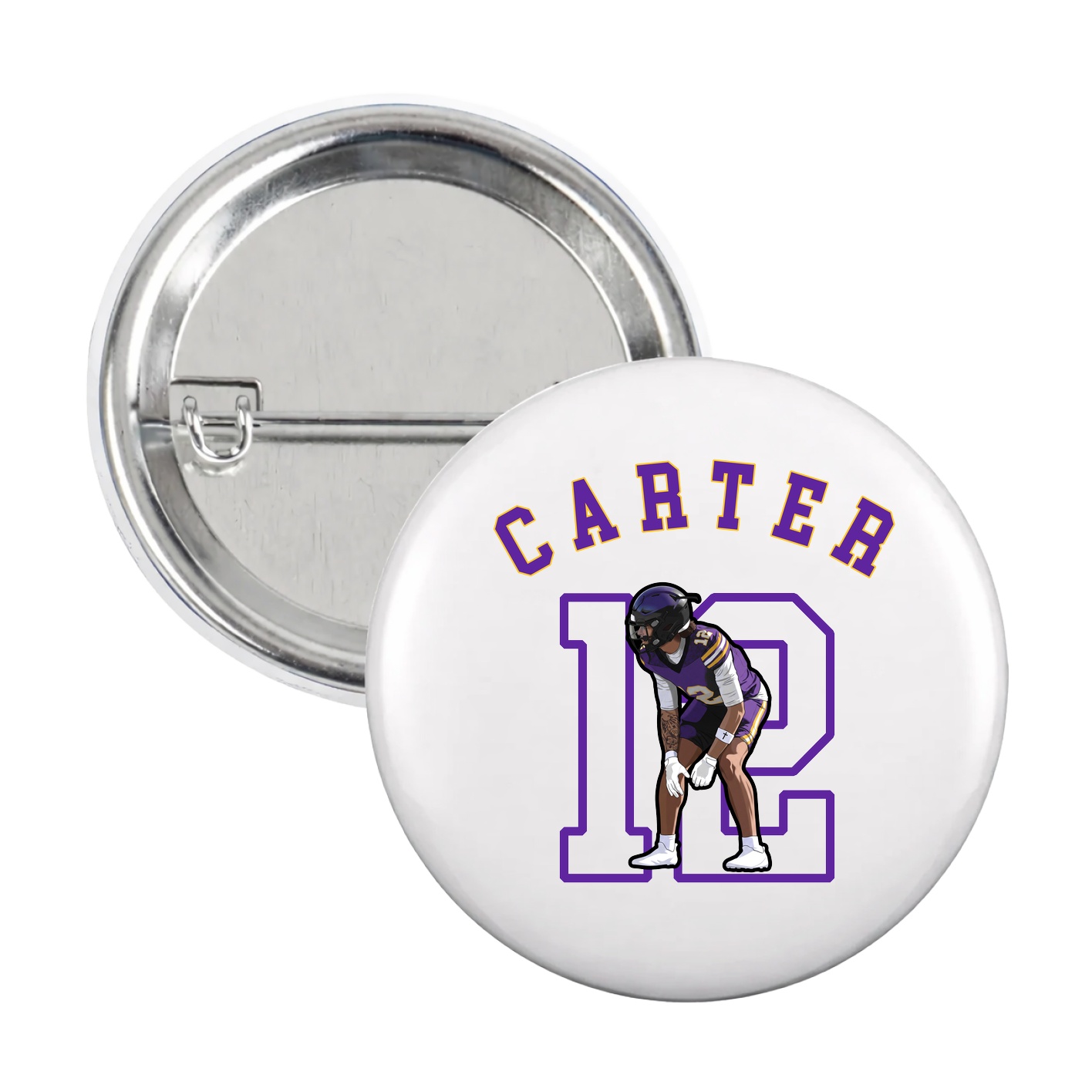 Game Day Button — Shirsey Arch in White