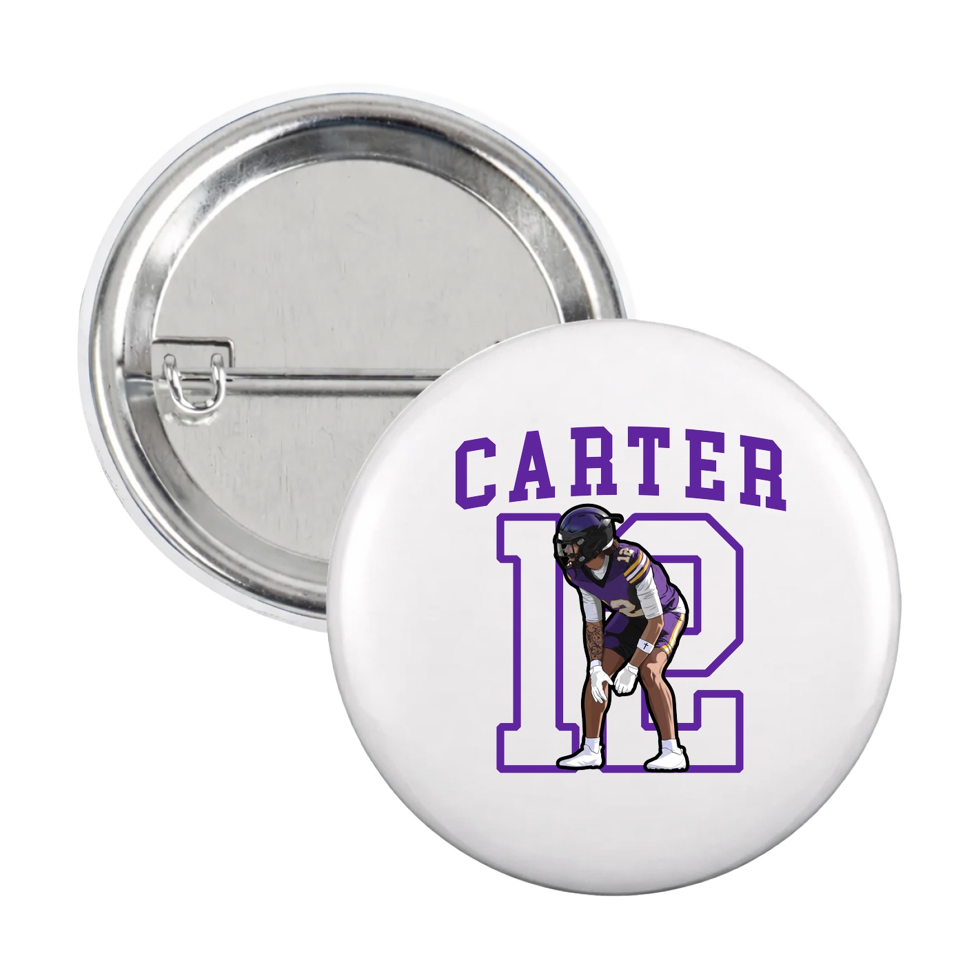 Game Day Button — Shirsey in White