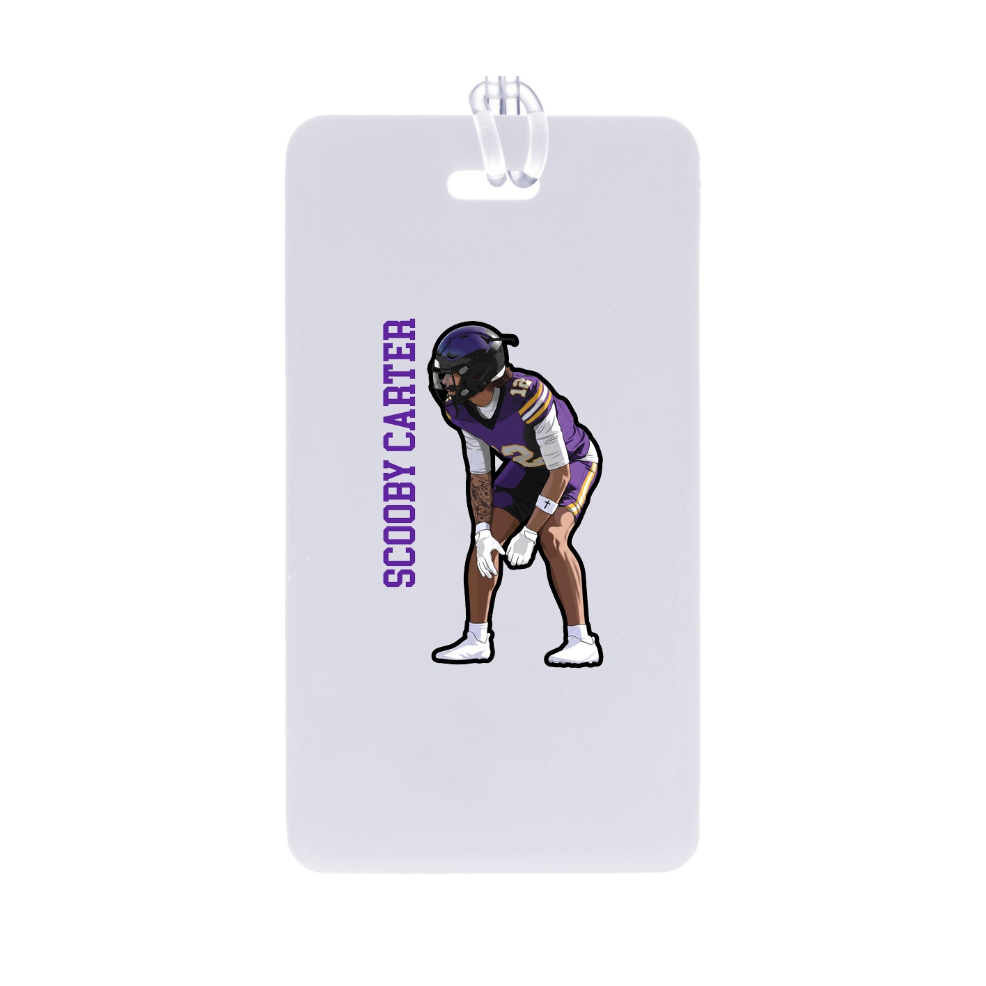 Bag Tag — Name Vertical in Classic