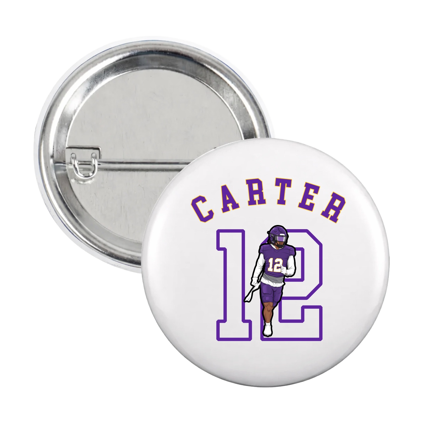 Game Day Button — Shirsey Arch in White