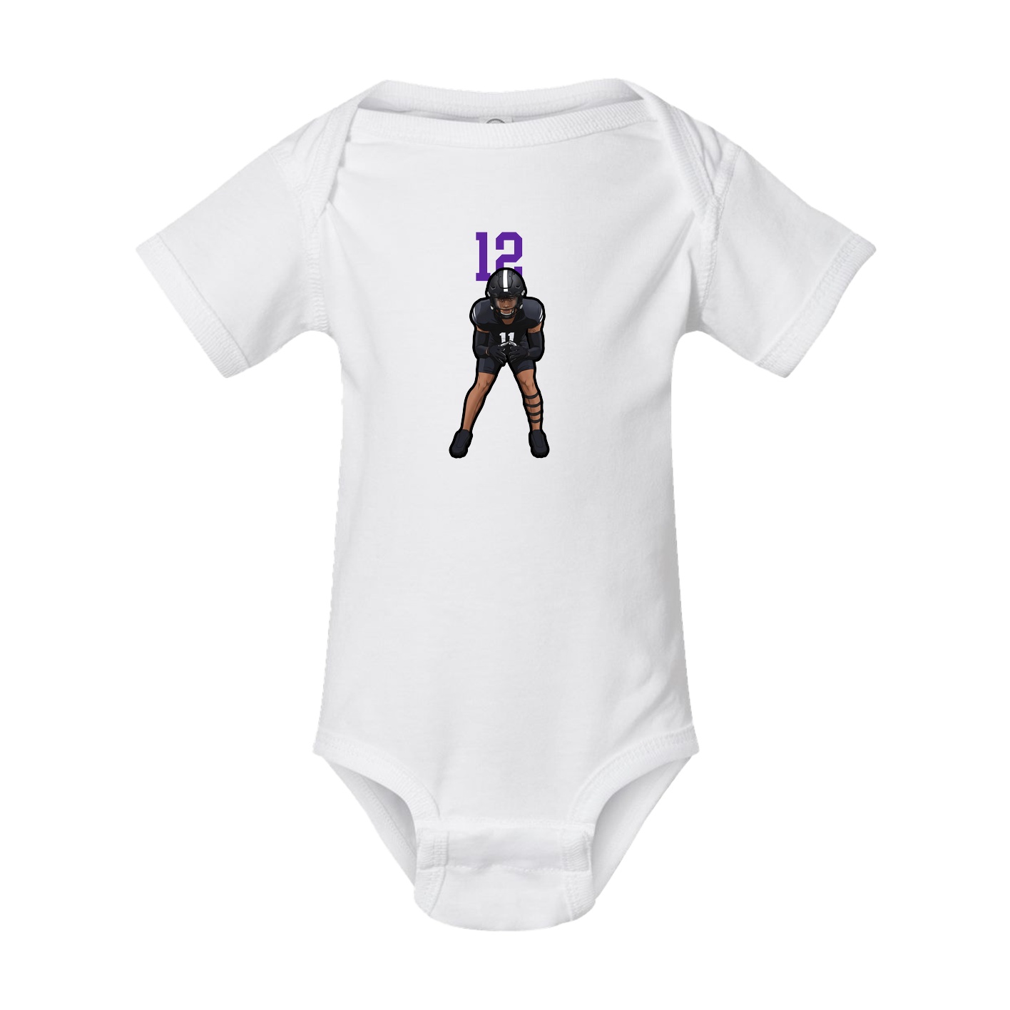 Baby Onesie — Number Top in White