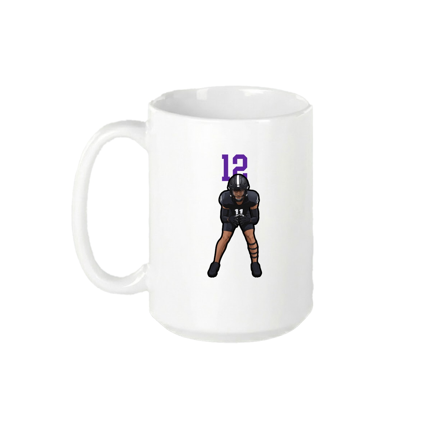 15oz Coffee Mug — Number Top in White