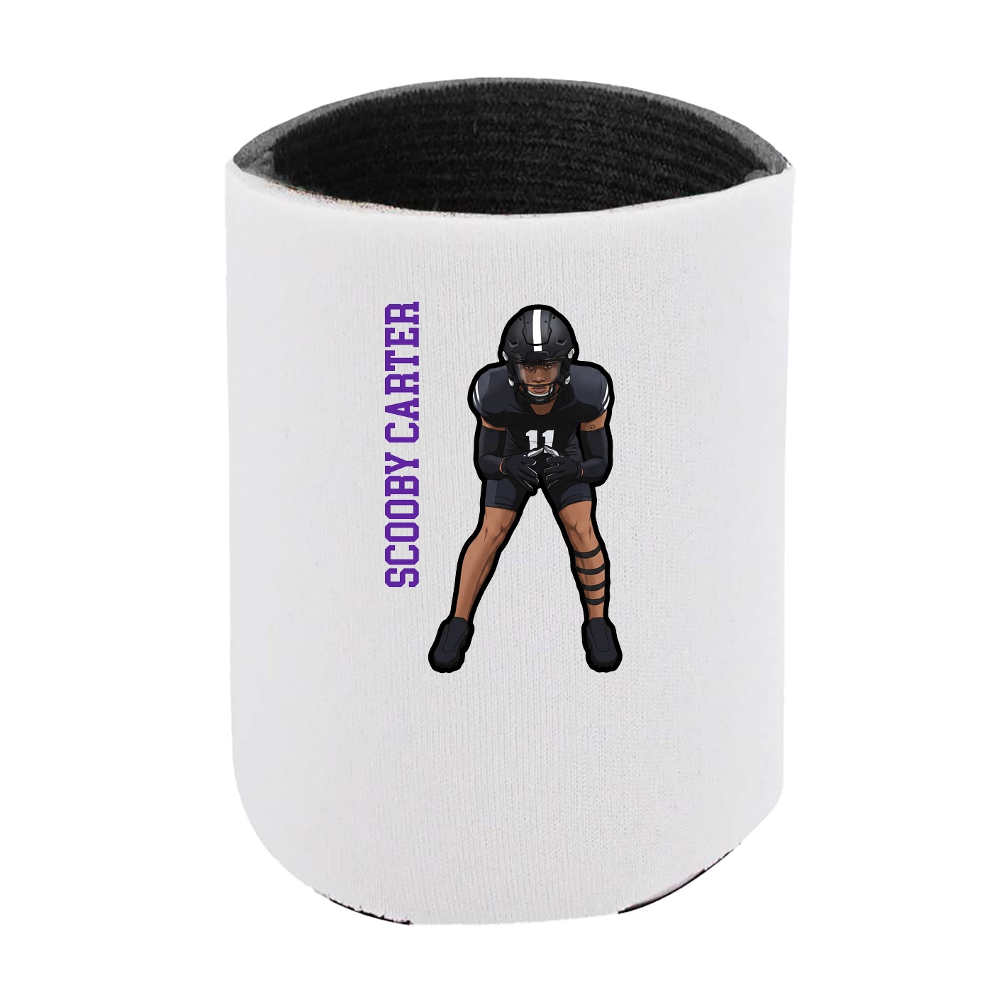 Can Holder — Name Vertical in White