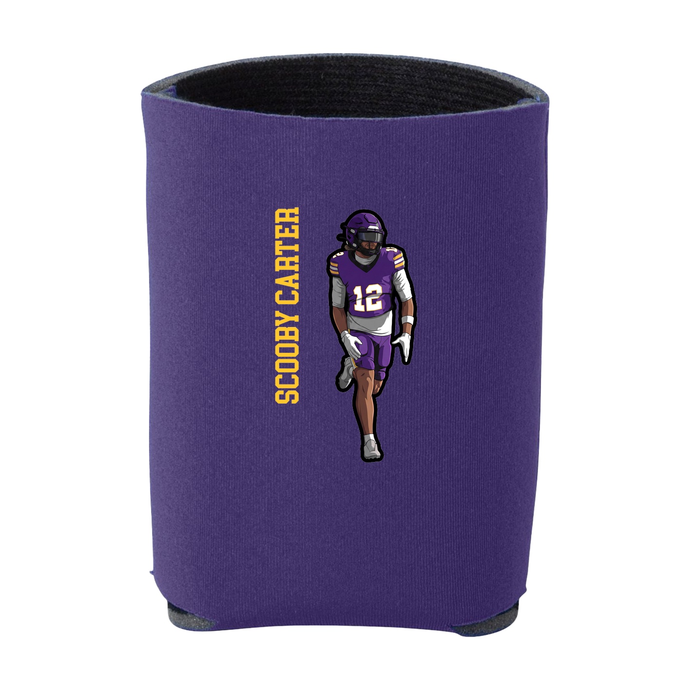 Can Holder — Name Vertical in Purple