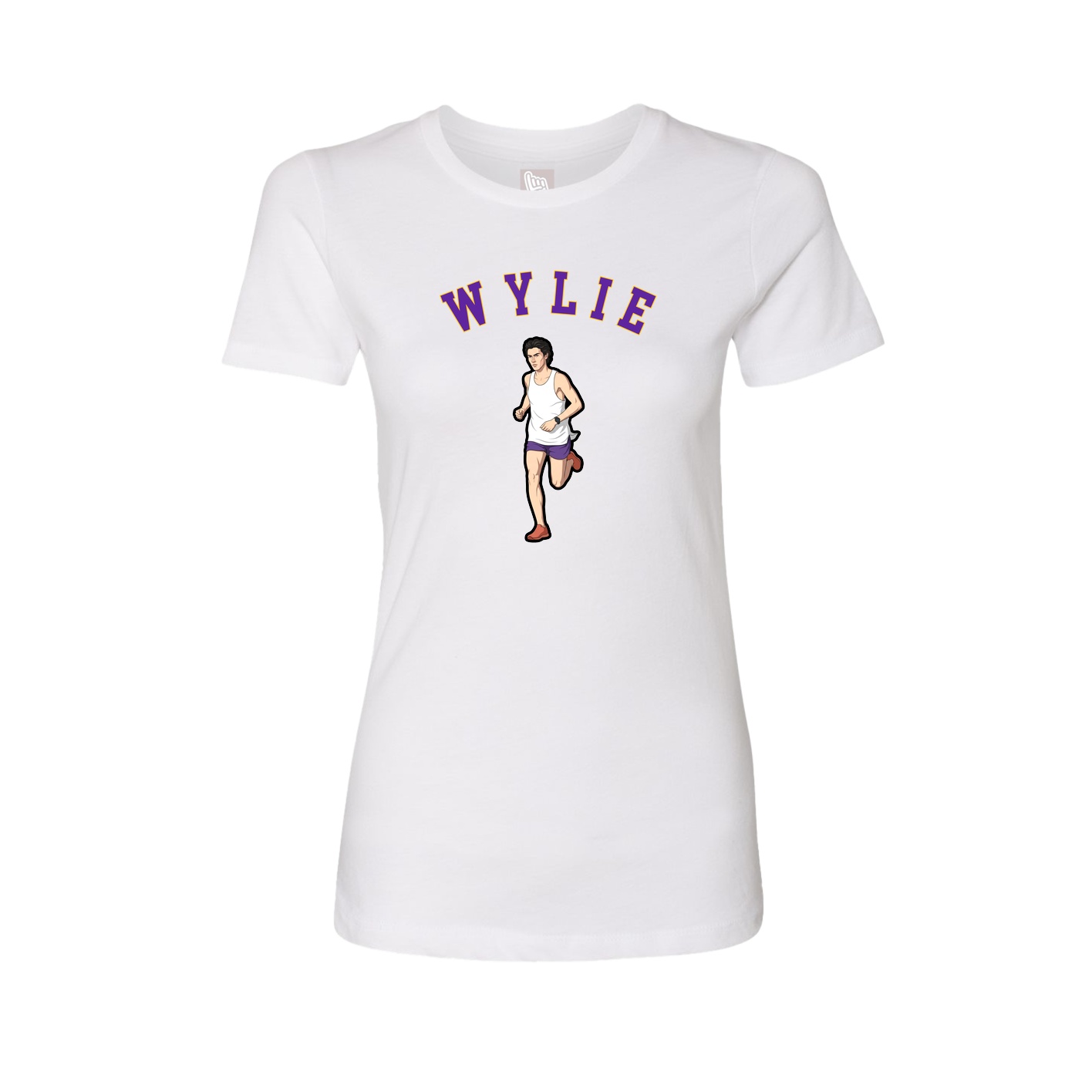 Fitted Women's Tee — Shirsey Arch in White