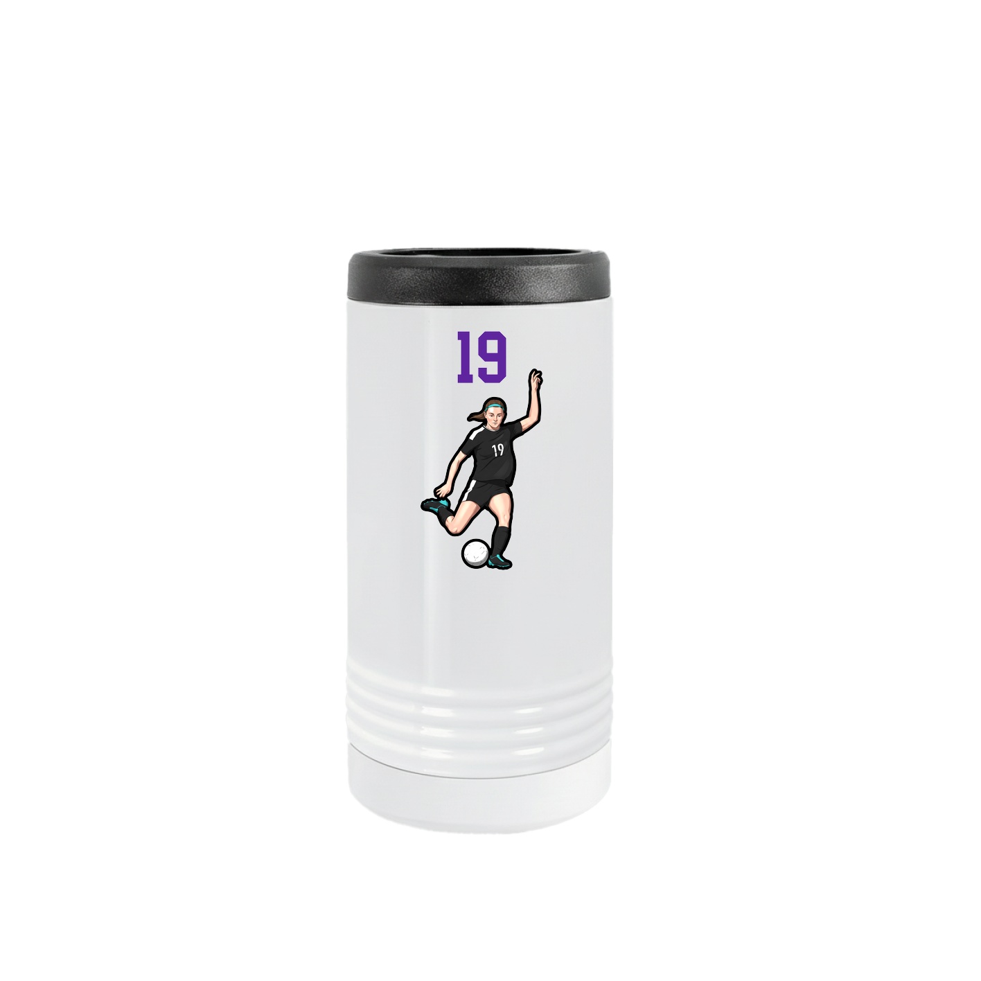 Slim Beverage Holder — Number Top in White