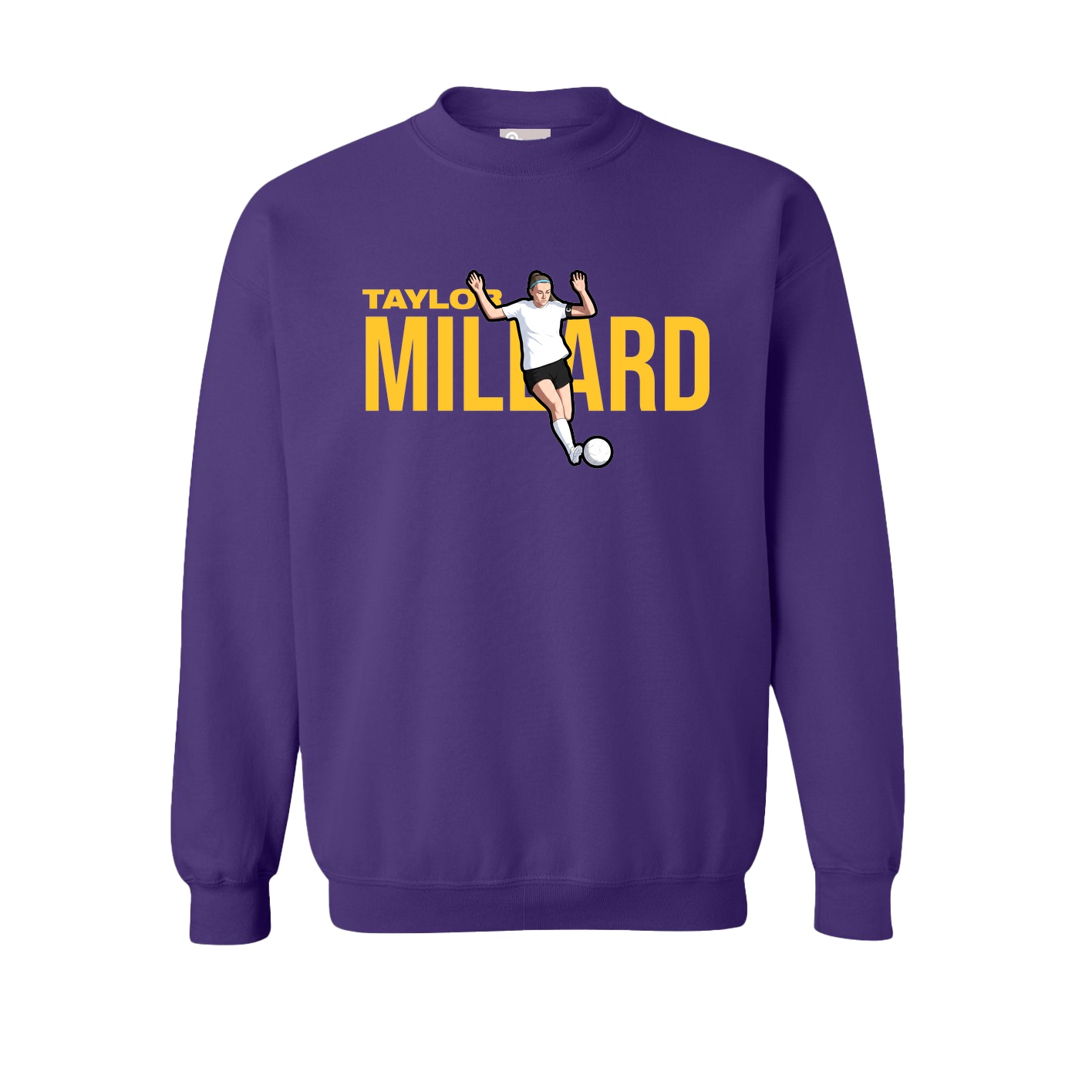 Fleece Crew — Player Name in Purple