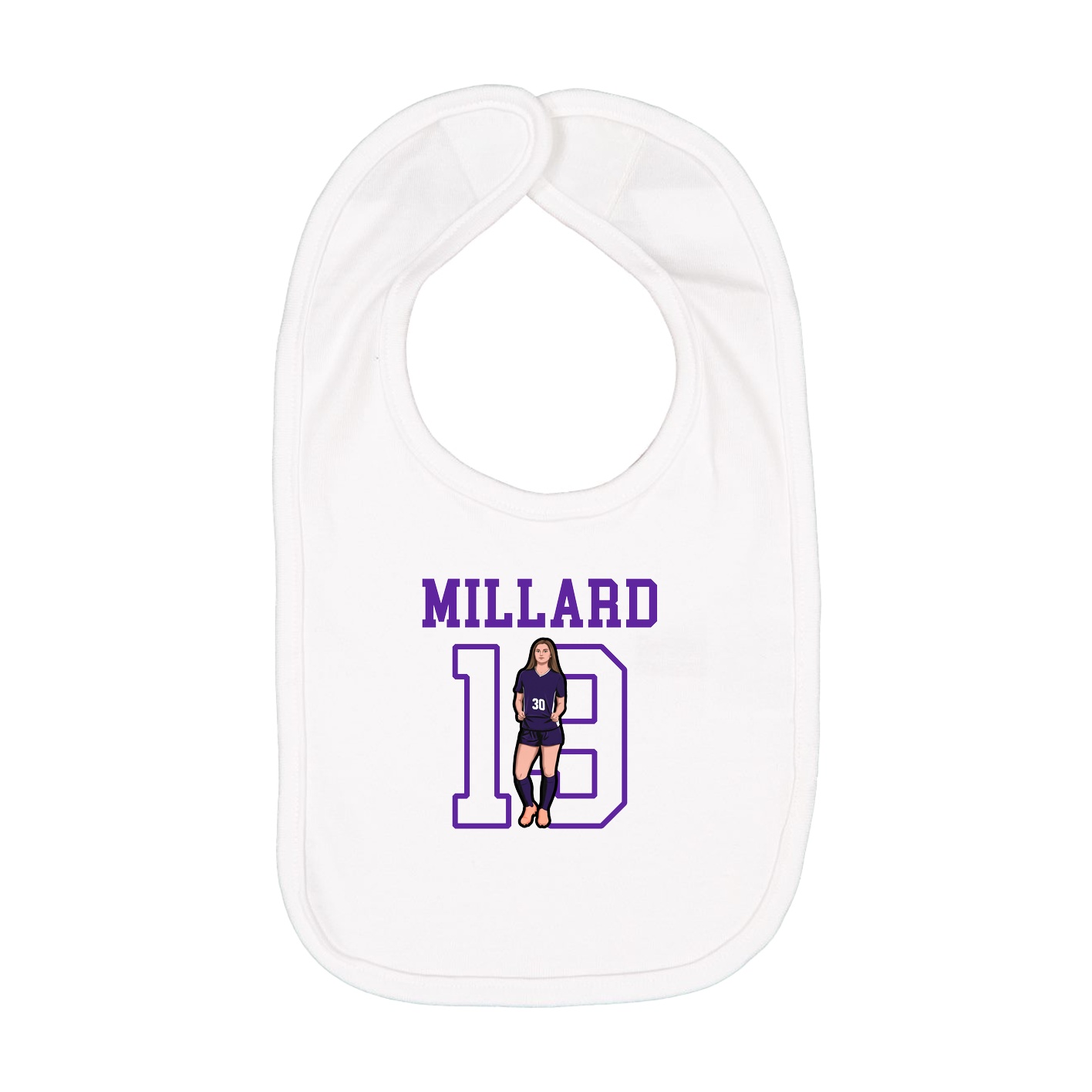 Infant Bib — Shirsey in White