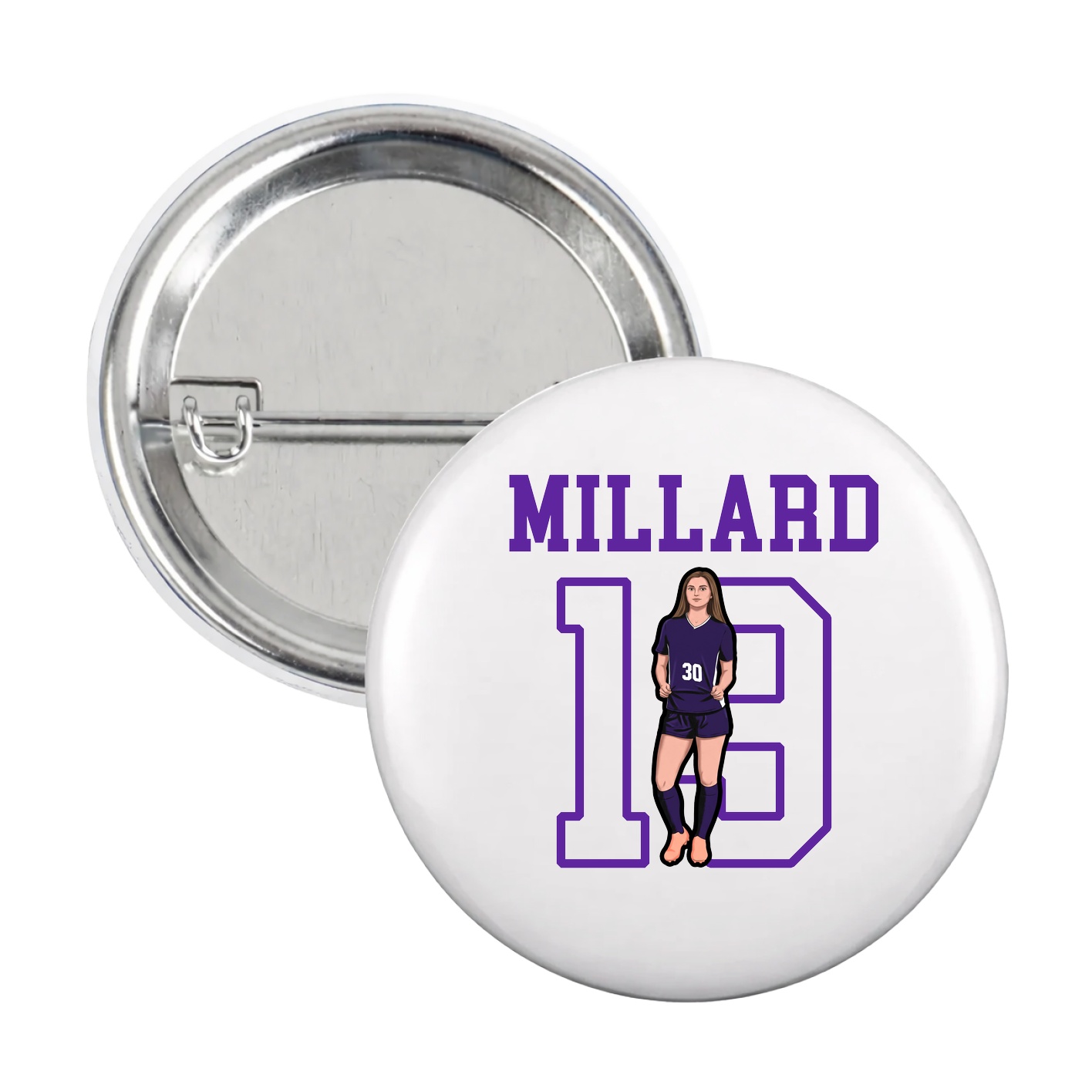 Game Day Button — Shirsey in White