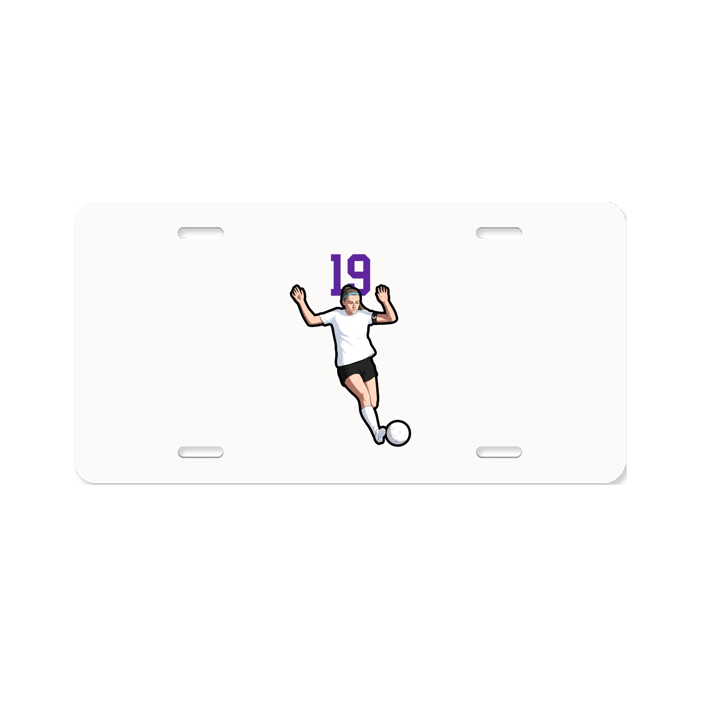 License Plate — Number Top in Classic