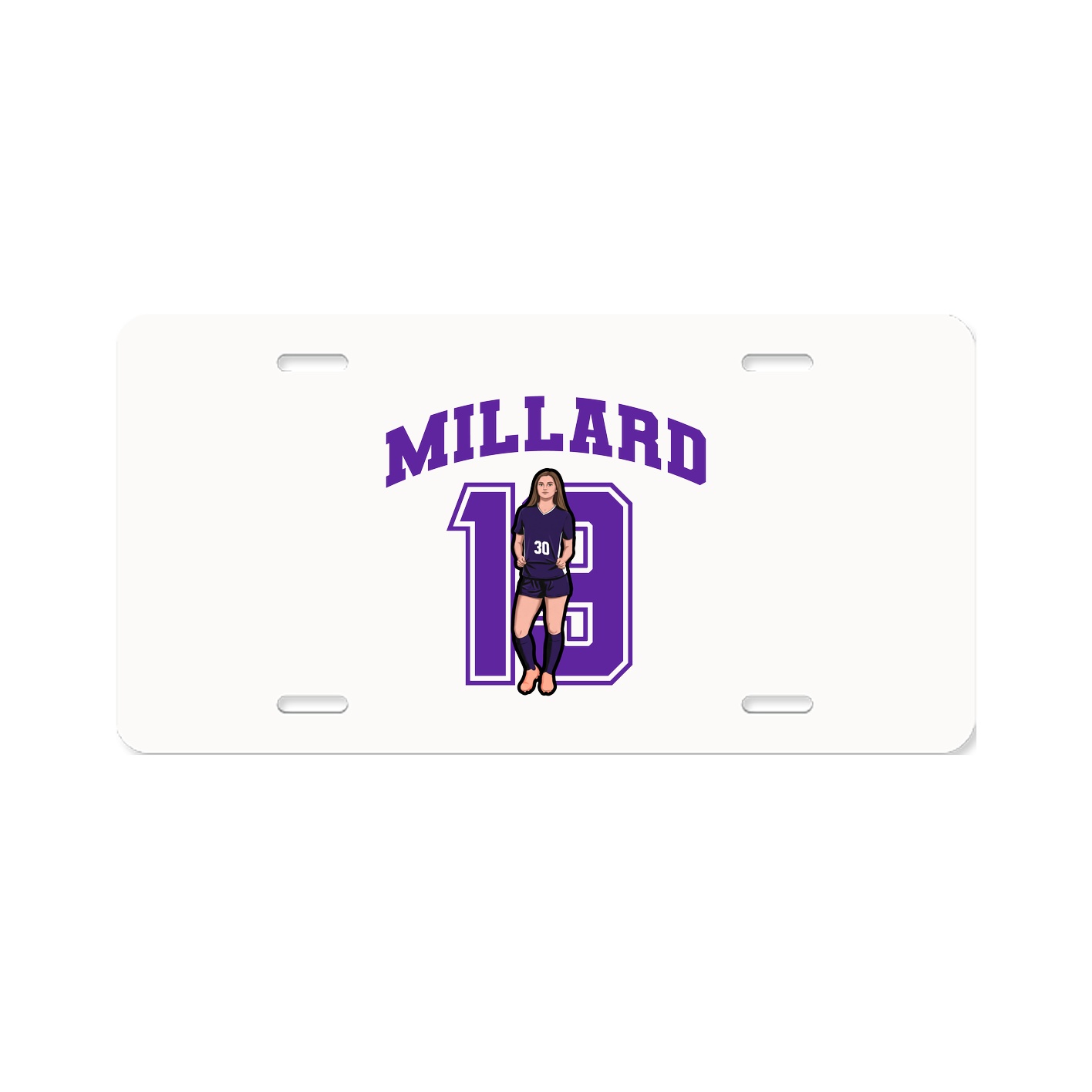 License Plate — Number in Classic
