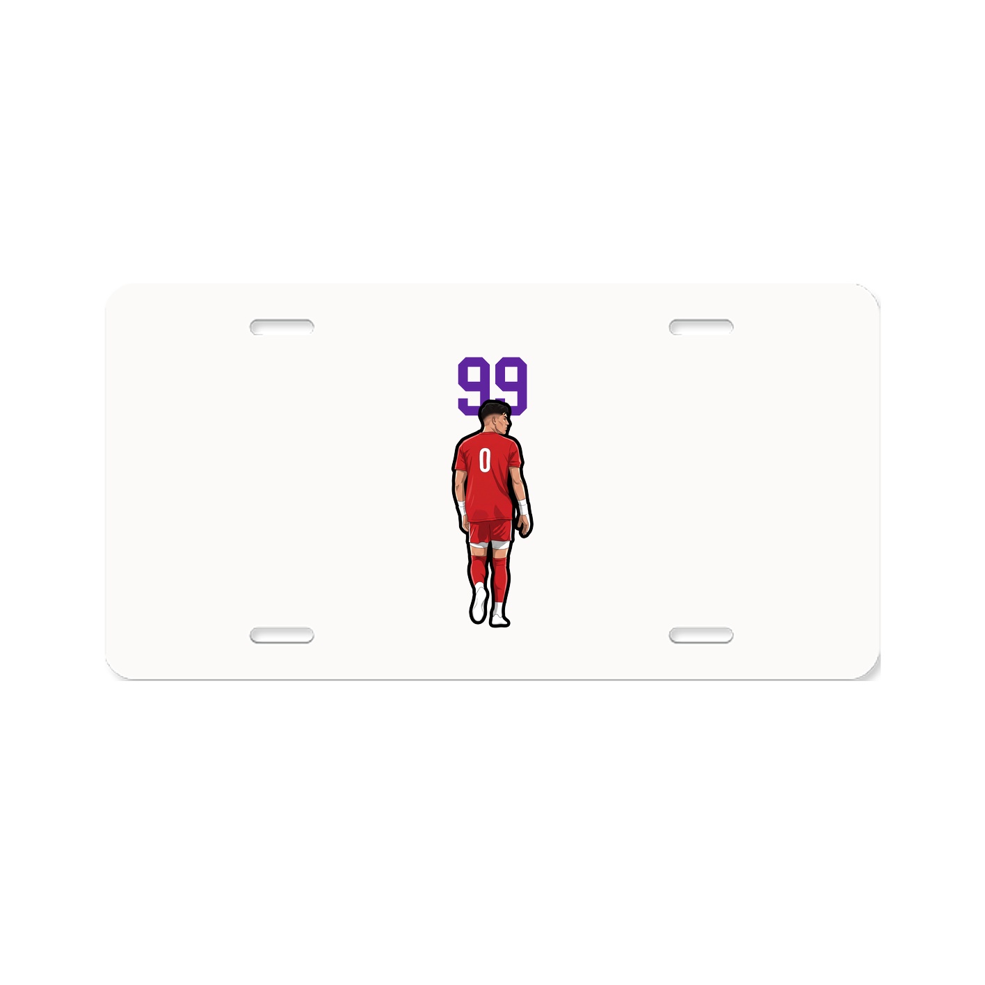 License Plate — Number Top in Classic