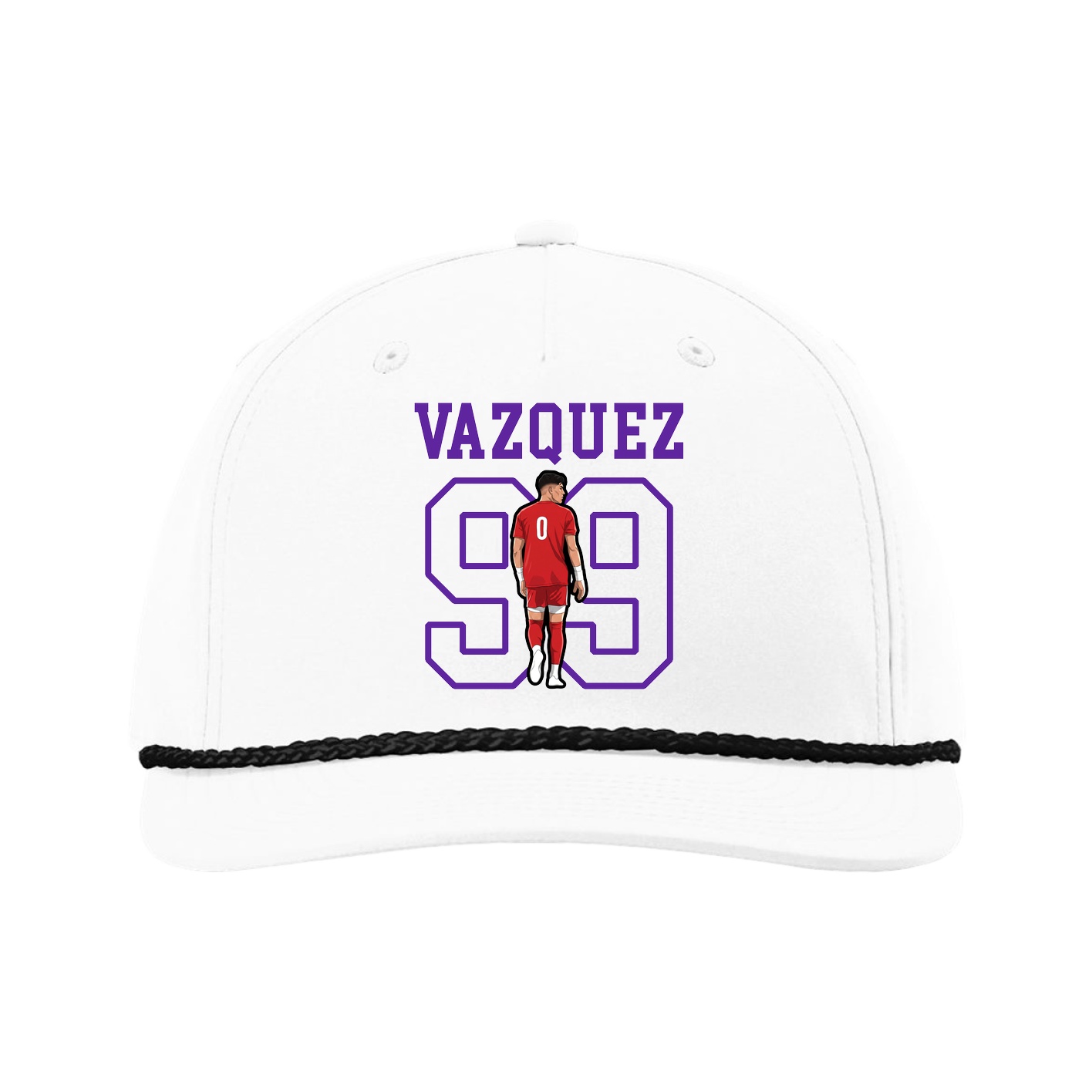 Five-Panel Classic Rope Cap — Shirsey in White