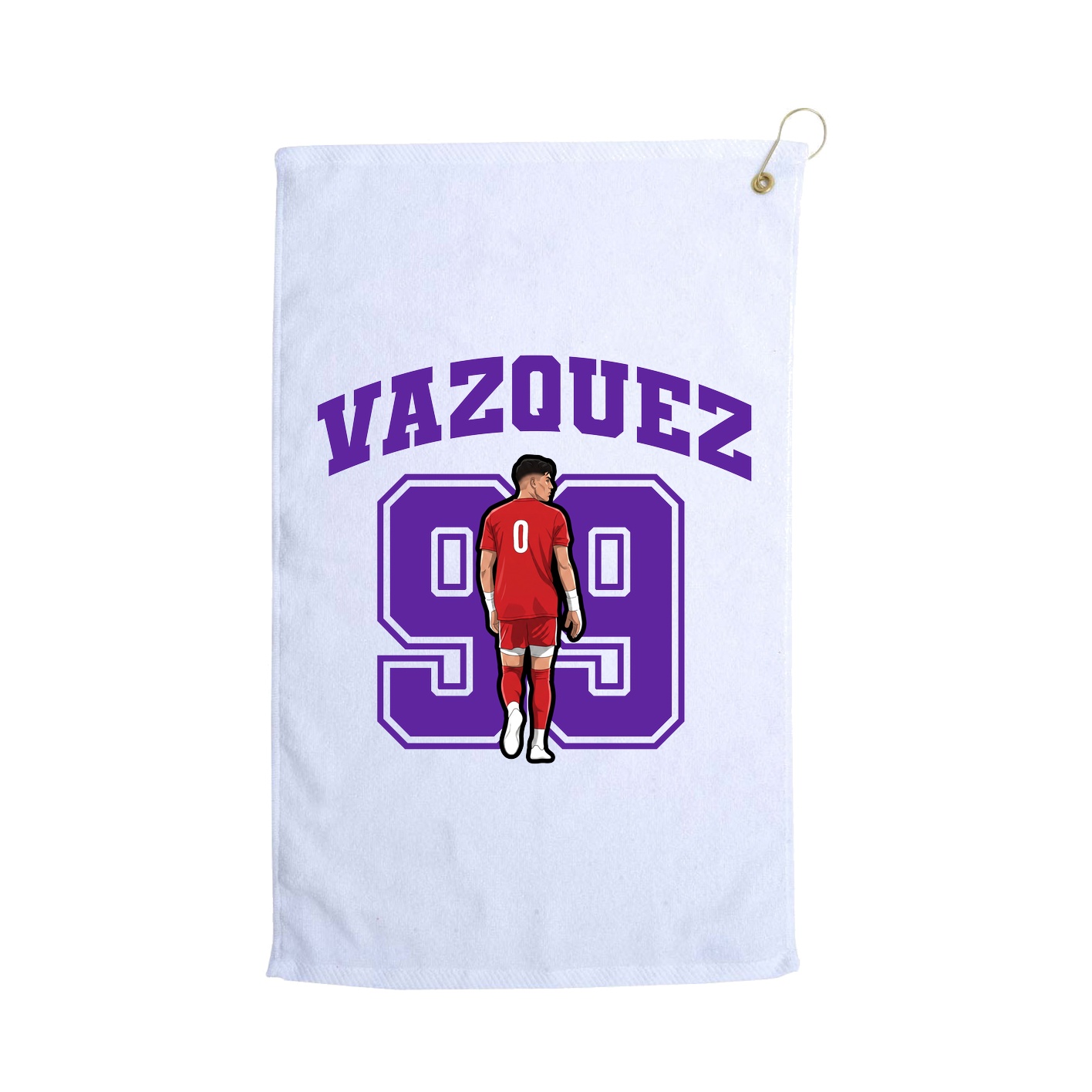 Golf Towel — Number in White