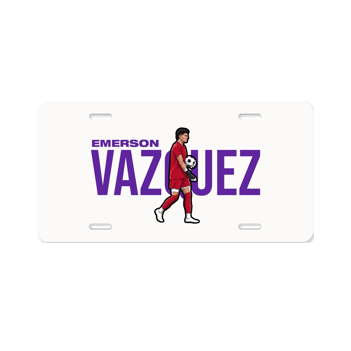 License Plate — Player Name in Classic