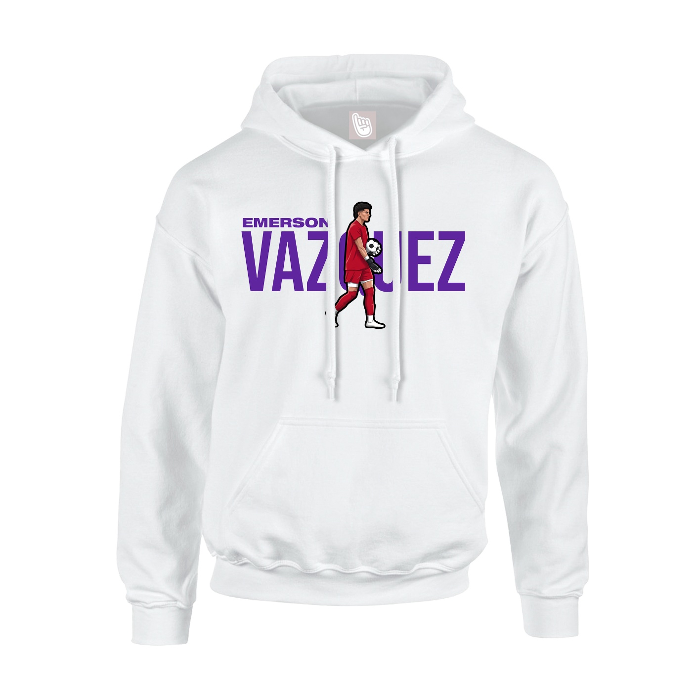 Youth Hoodie — Player Name in White