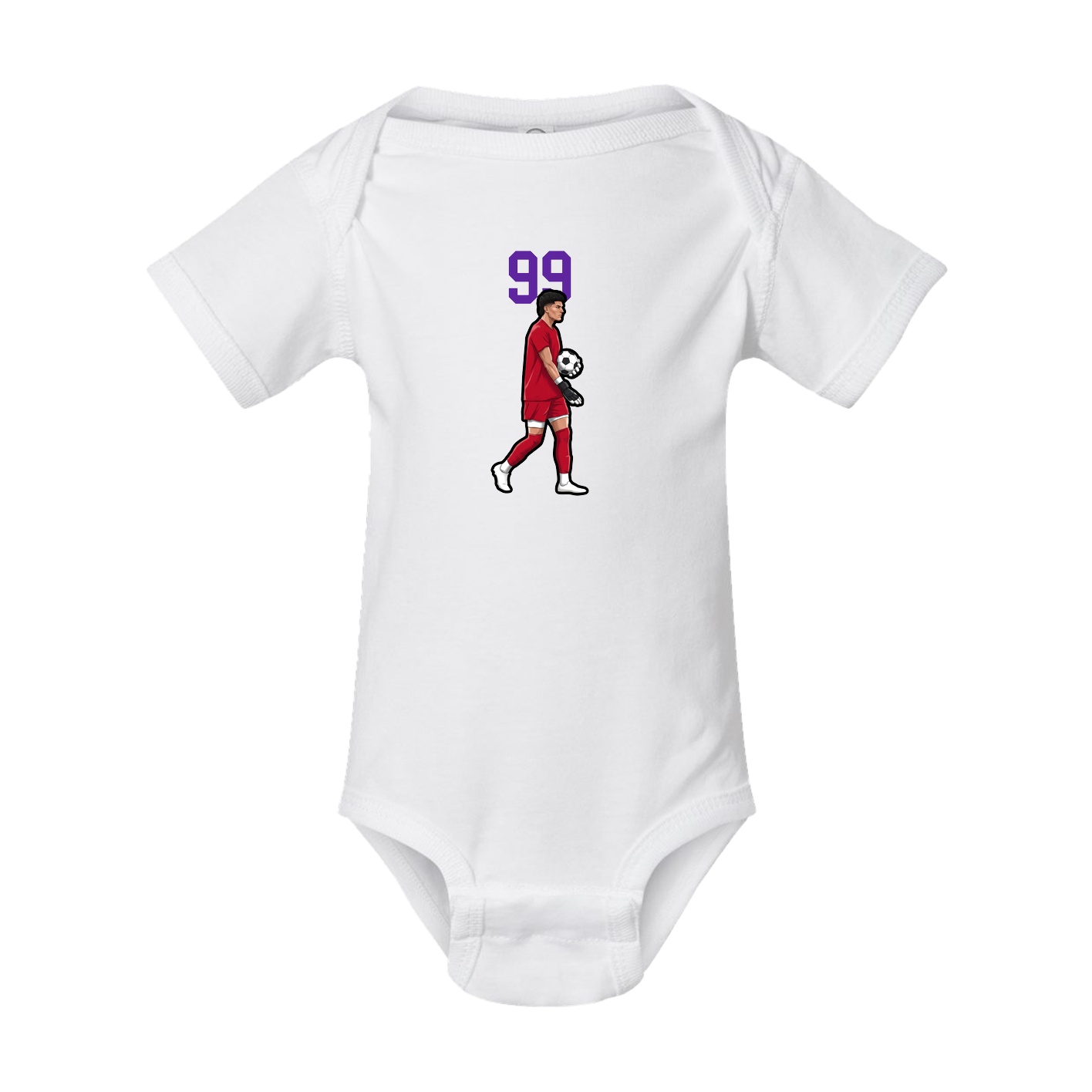 Baby Onesie — Number Top in White