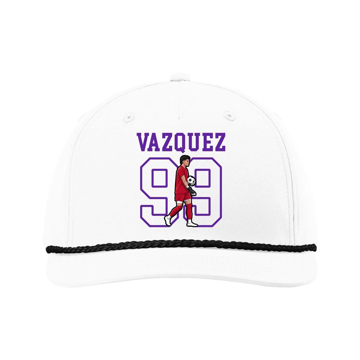 Five-Panel Classic Rope Cap — Shirsey in White