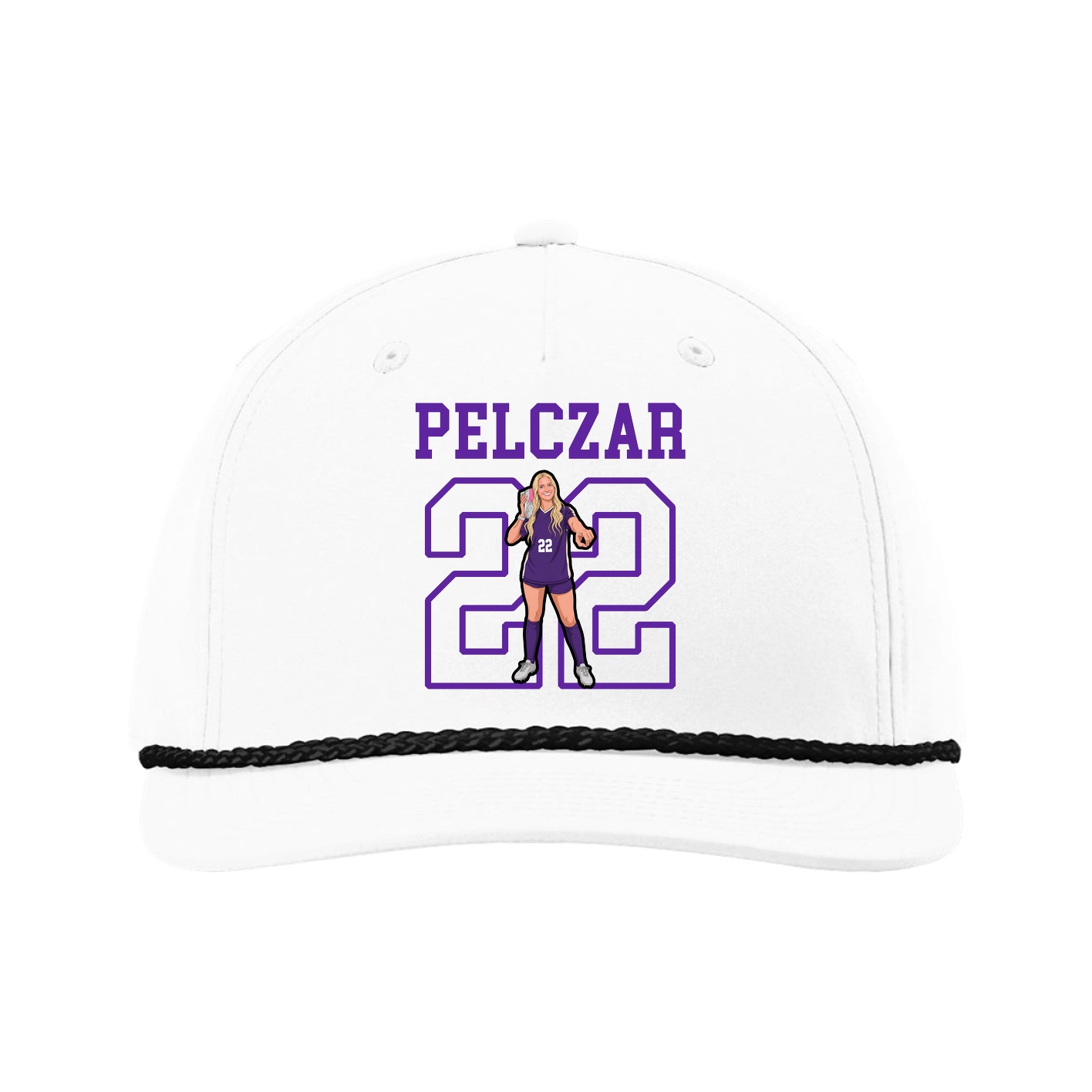 Five-Panel Classic Rope Cap — Shirsey in White