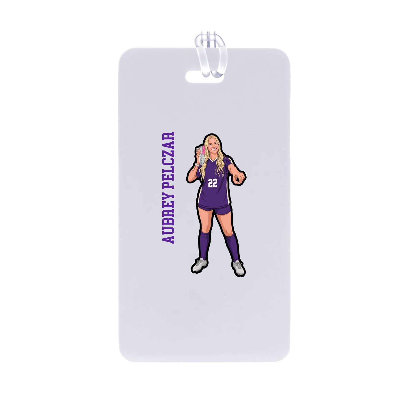 Bag Tag — Name Vertical in Classic