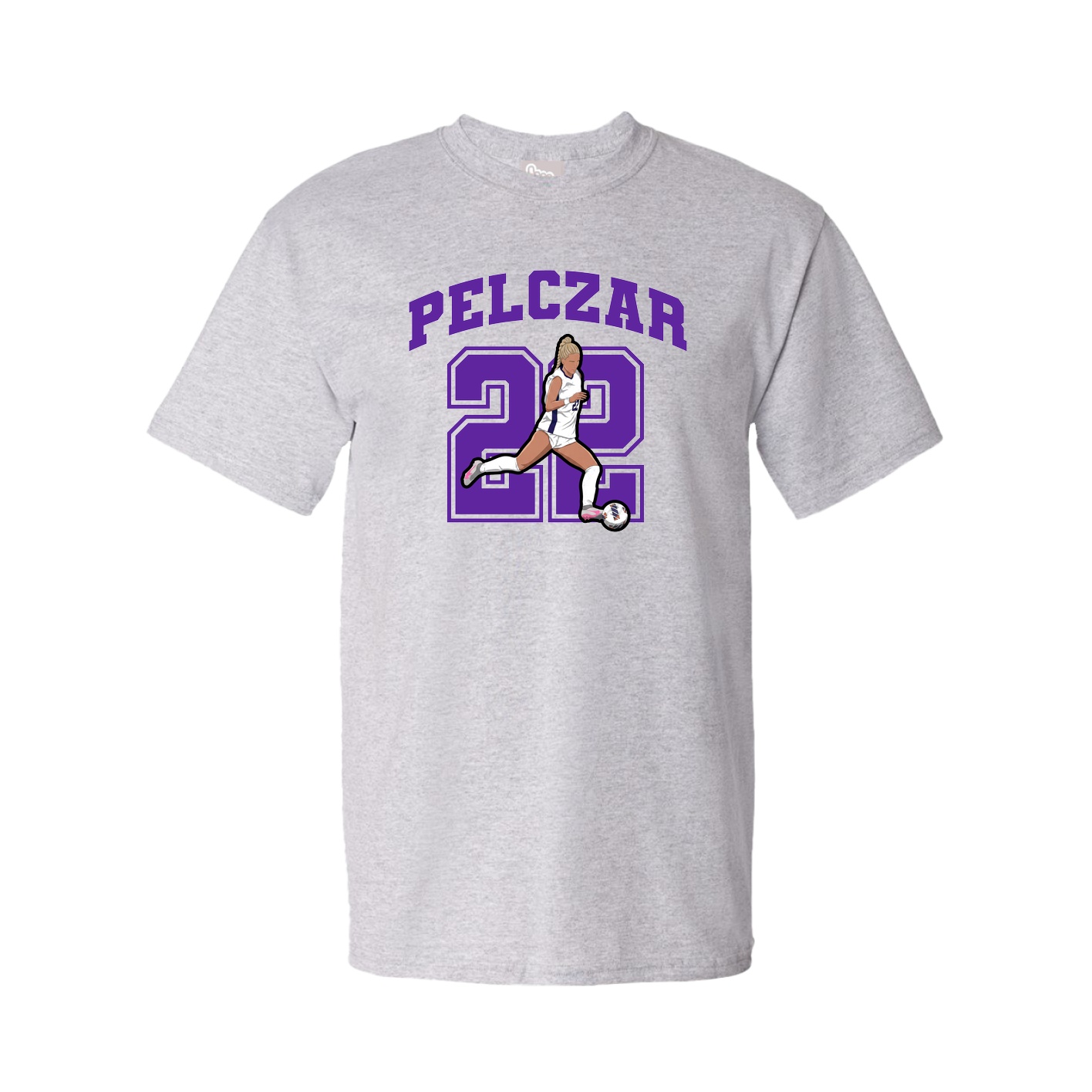 Youth Tee — Number in Grey