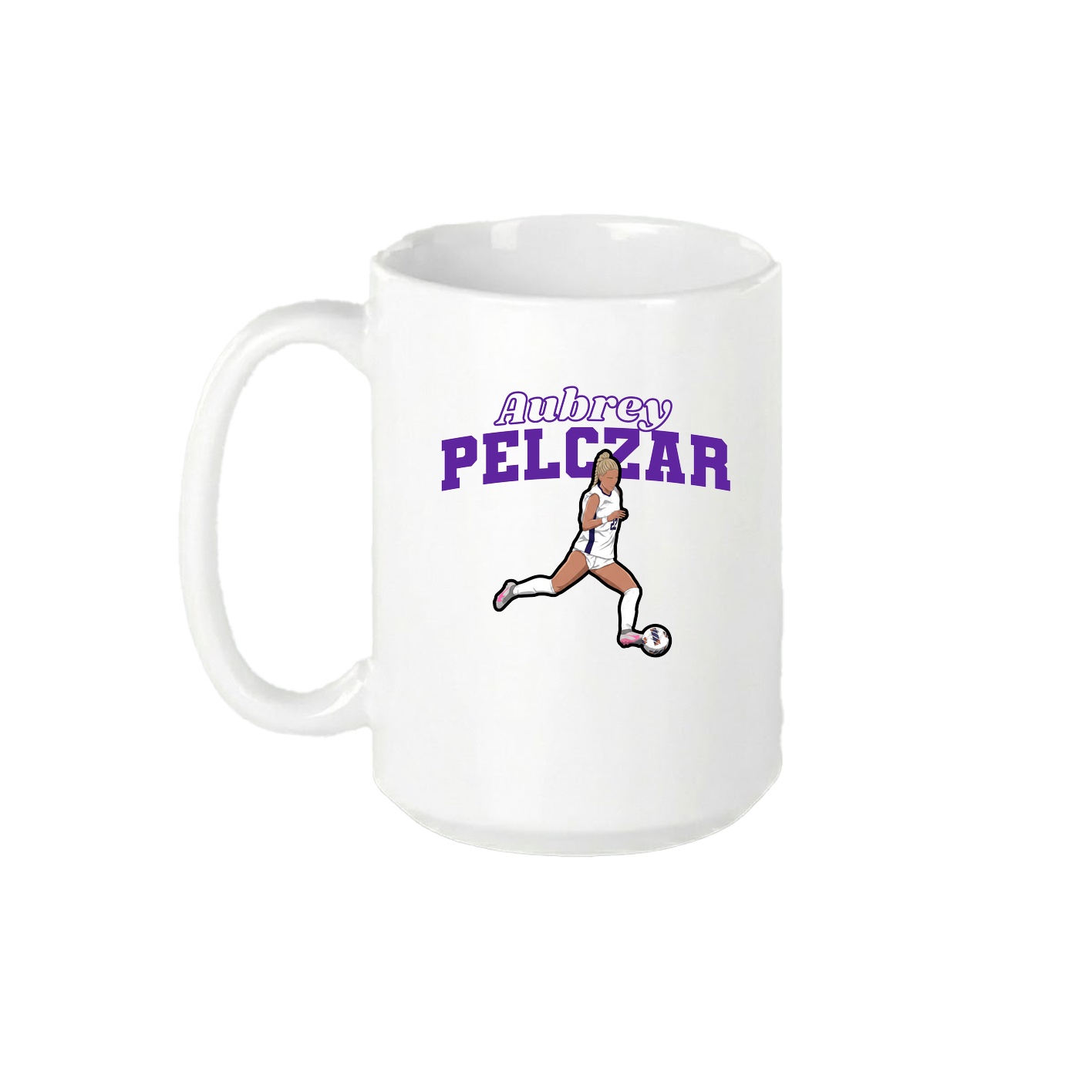 15oz Coffee Mug — Name Arch in White