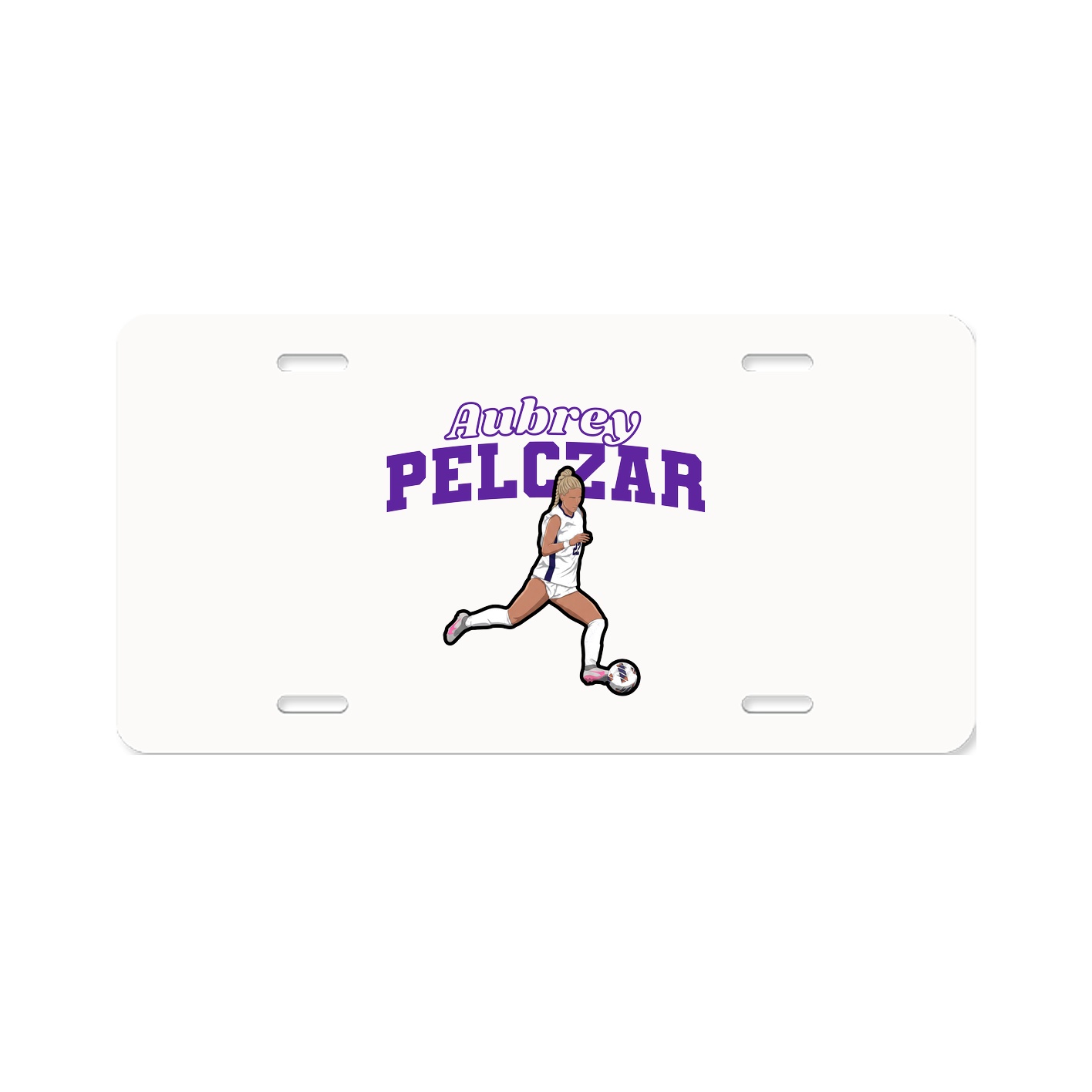 License Plate — Name Arch in Classic