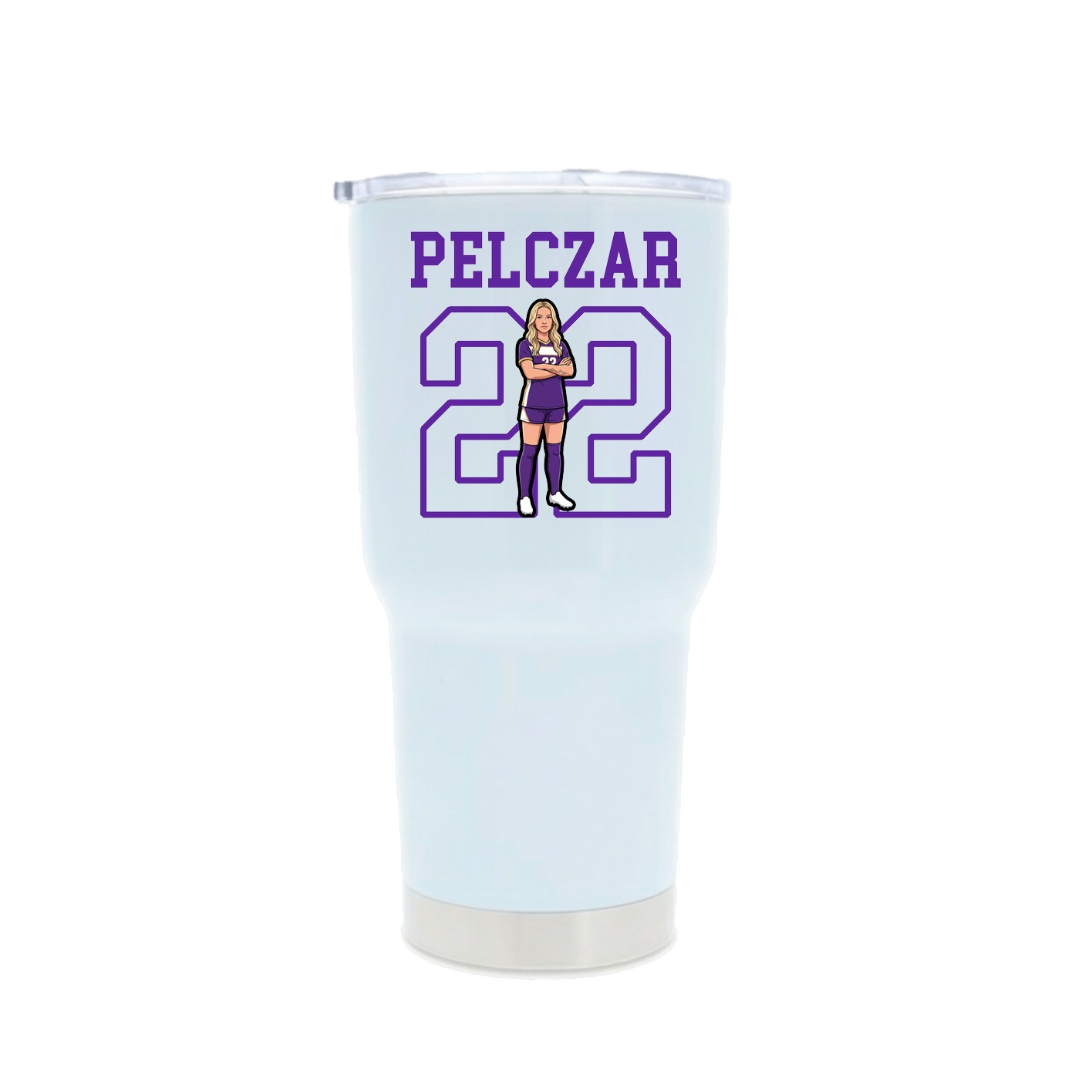 30oz Stainless Steel Tumbler — Shirsey in White