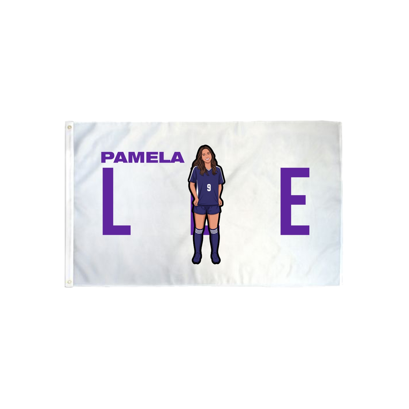 3x5 Flag — Player Name in Classic