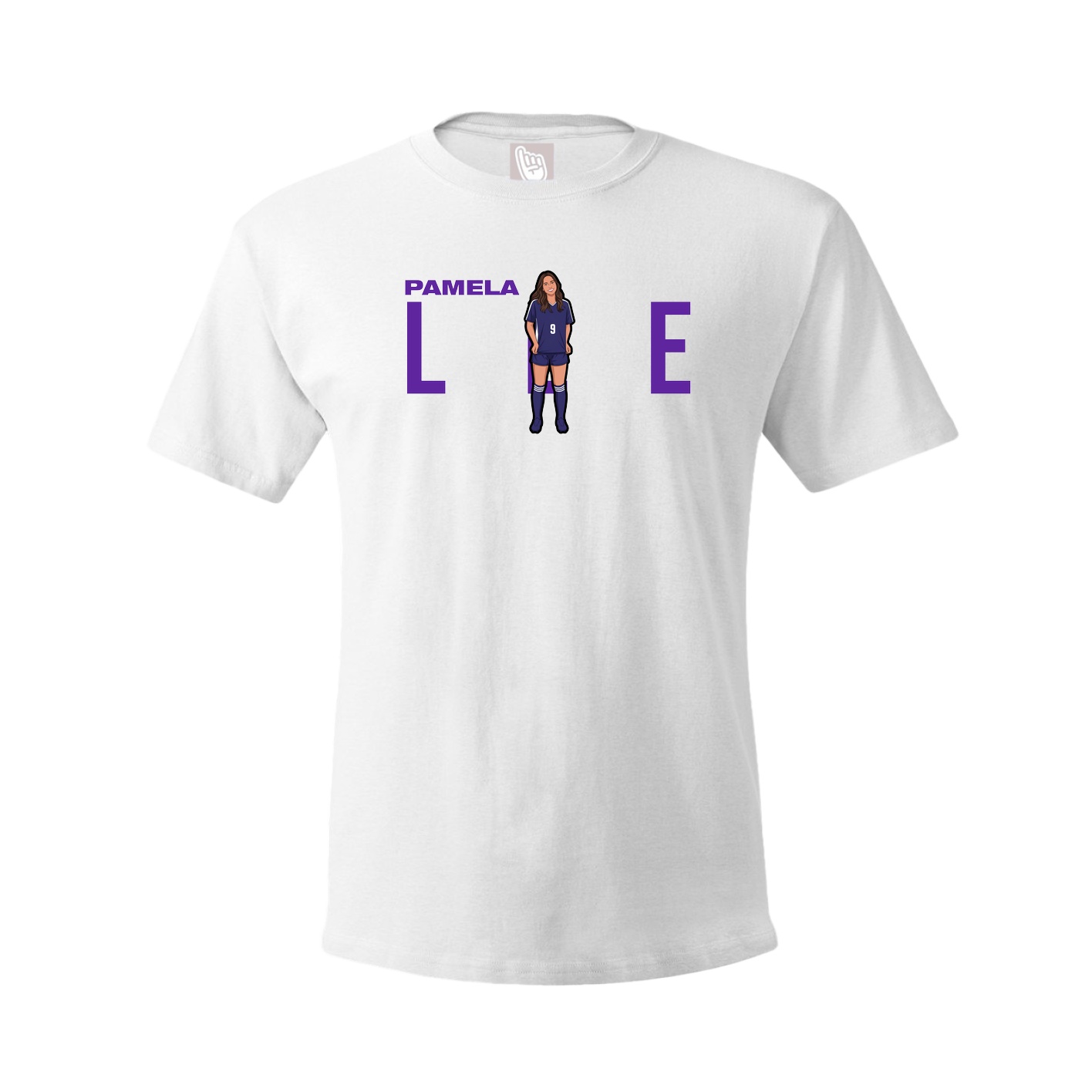 Youth Tee — Player Name in White