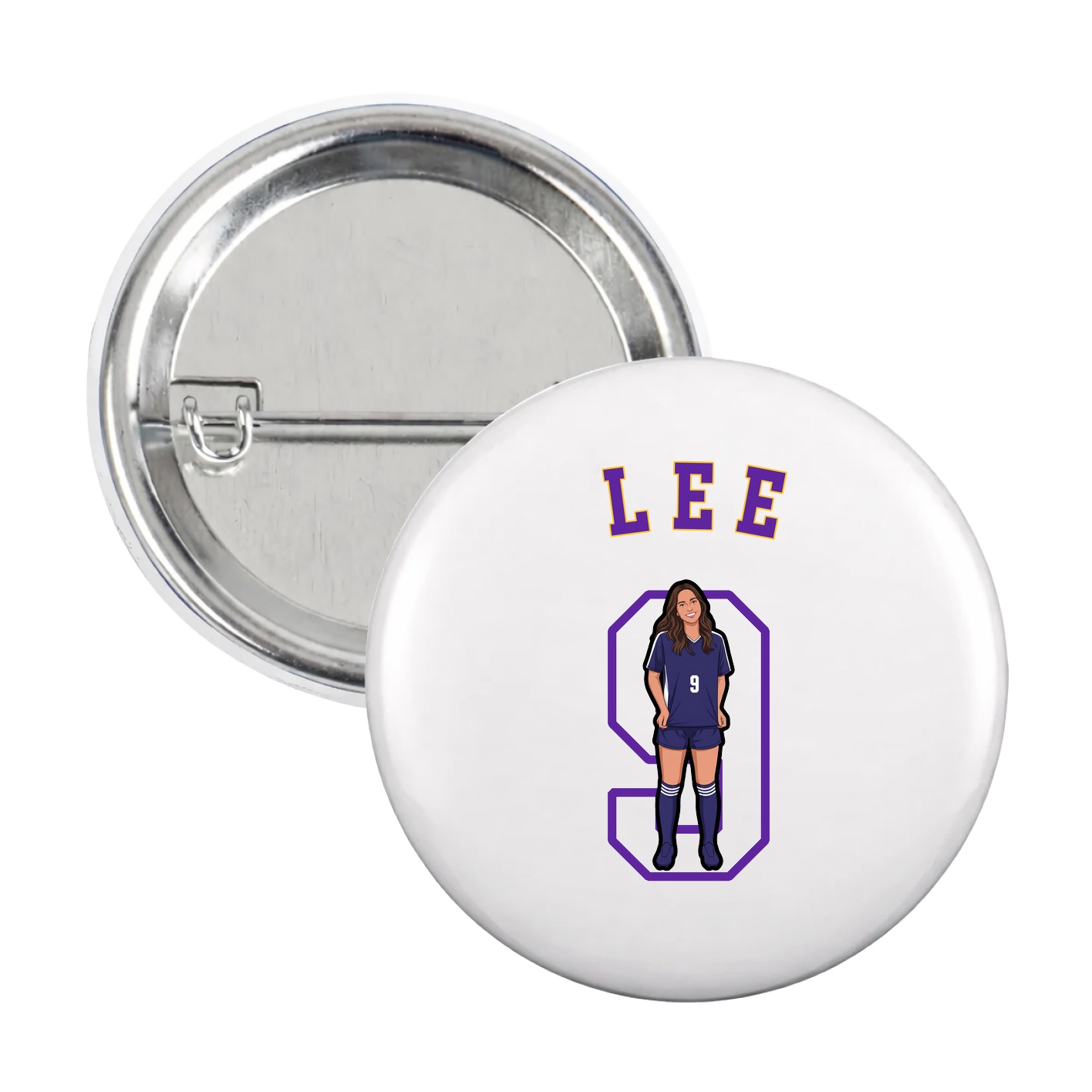 Game Day Button — Shirsey Arch in White
