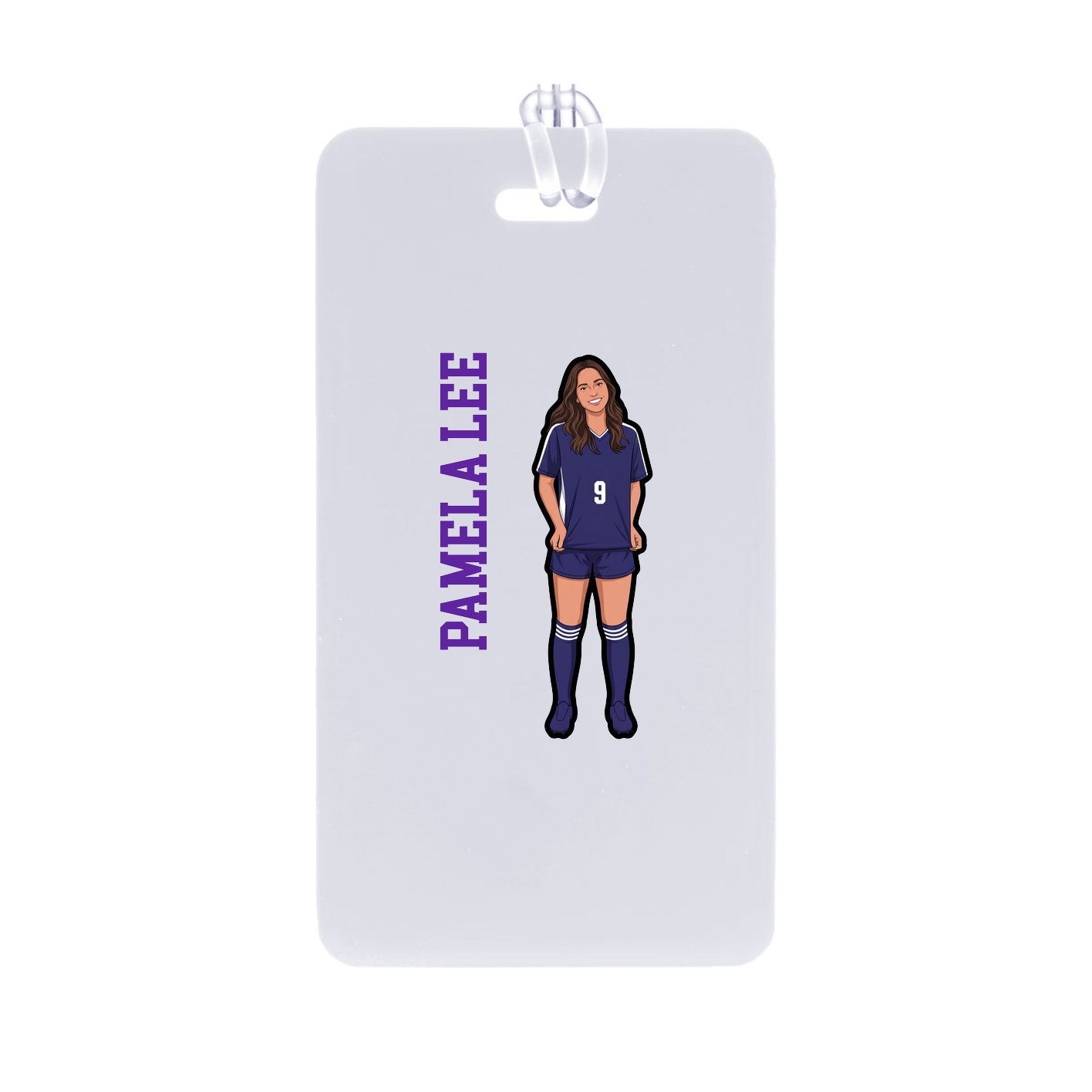 Bag Tag — Name Vertical in Classic