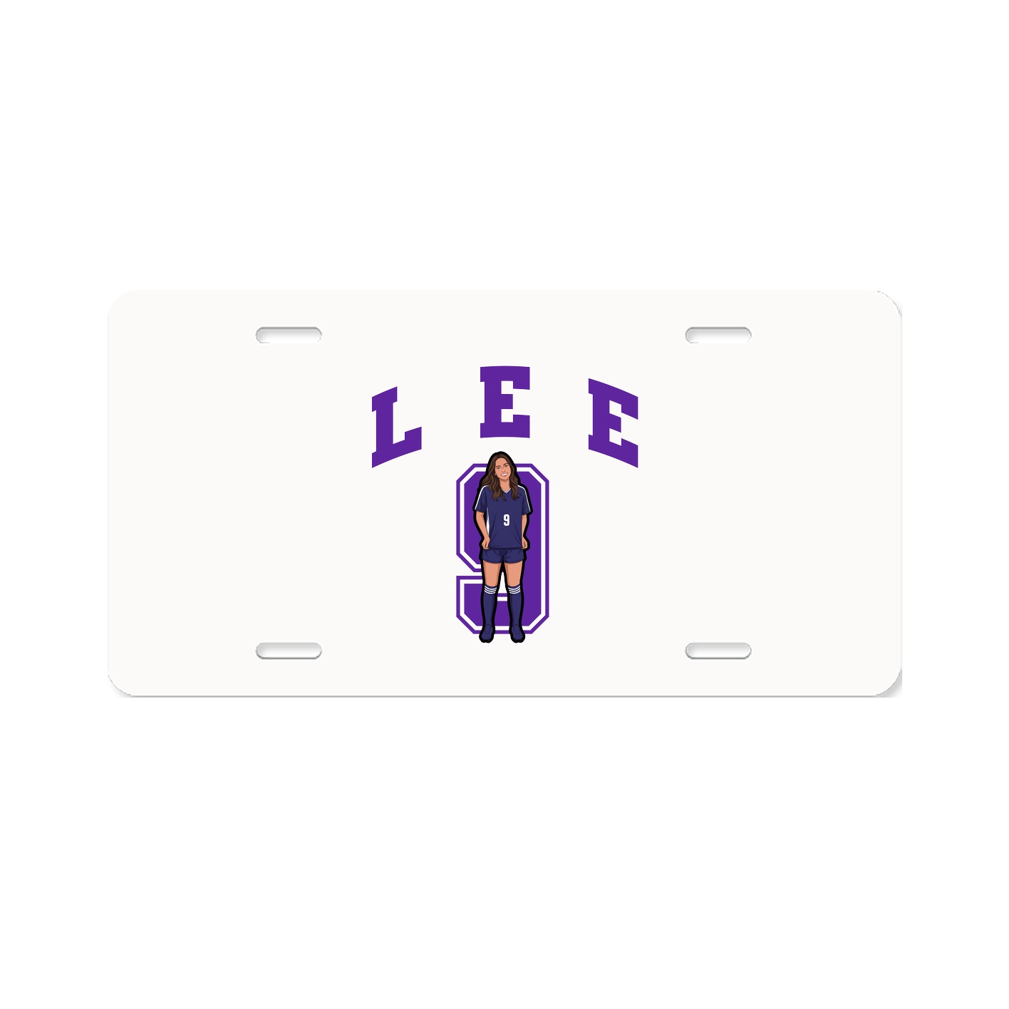 License Plate — Number in Classic