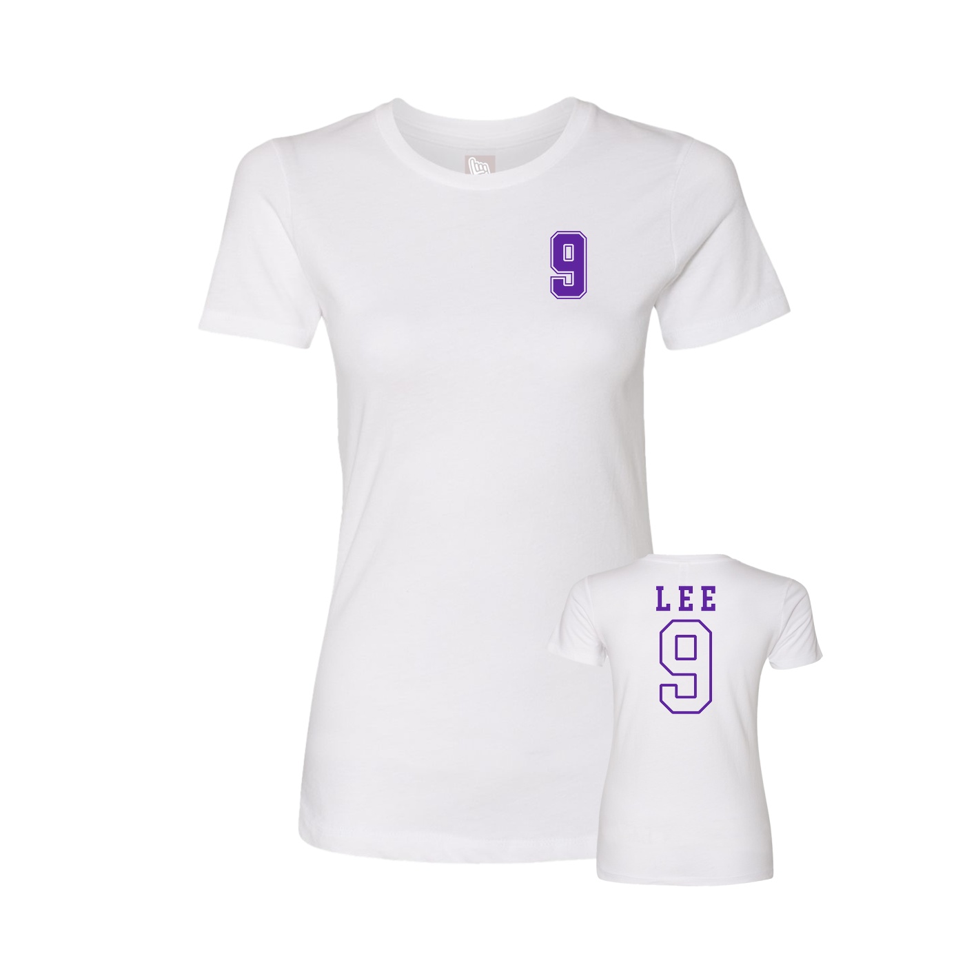 Fitted Women's Tee — Chest Back in White