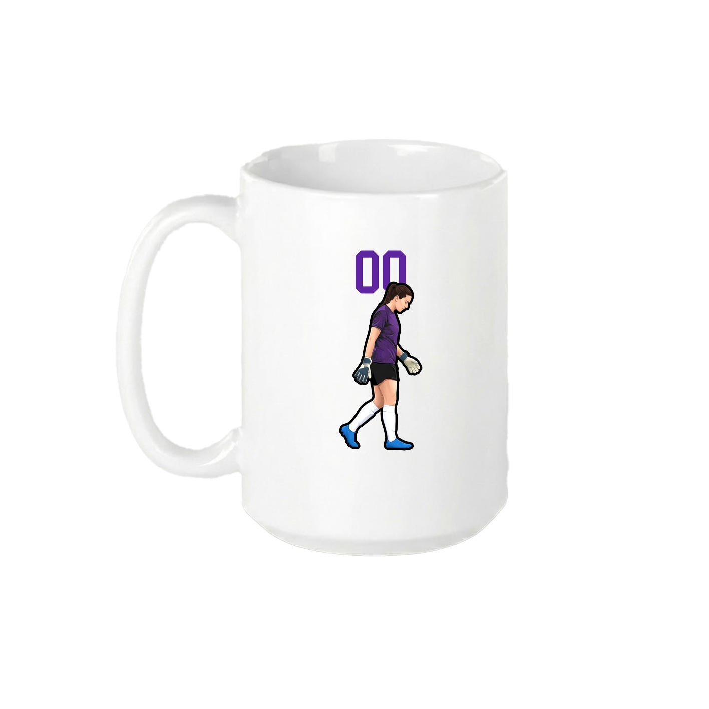 15oz Coffee Mug — Number Top in White