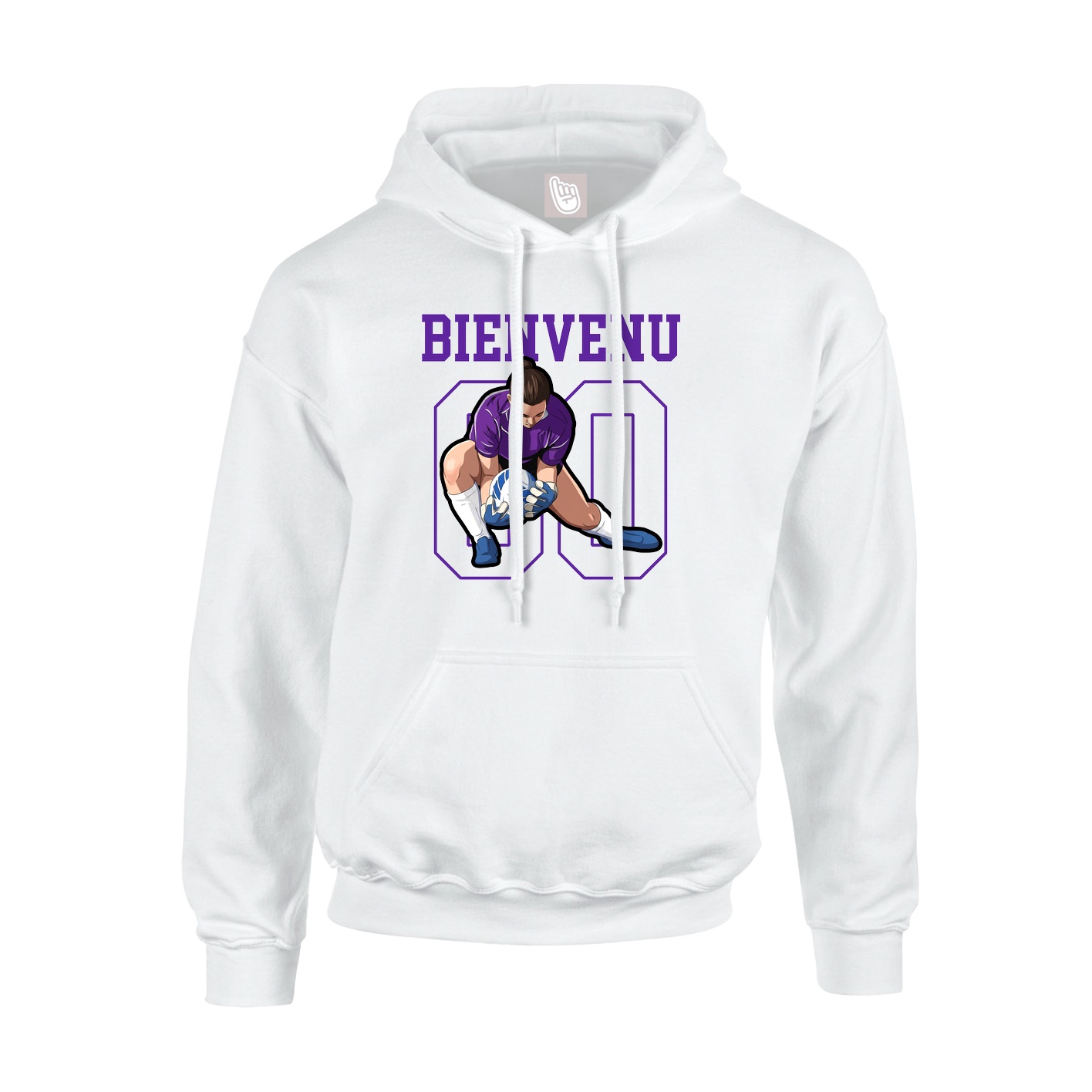 Hoodie — Shirsey in White