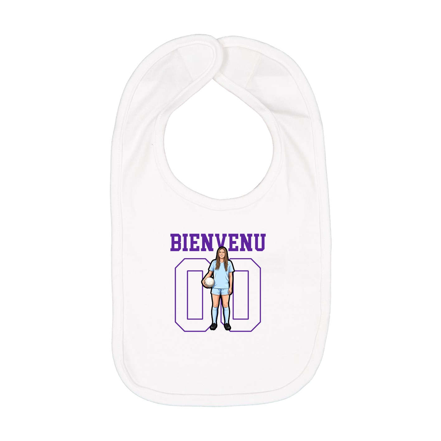 Infant Bib — Shirsey in White