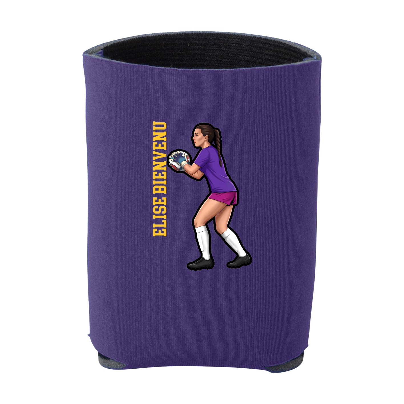 Can Holder — Name Vertical in Purple