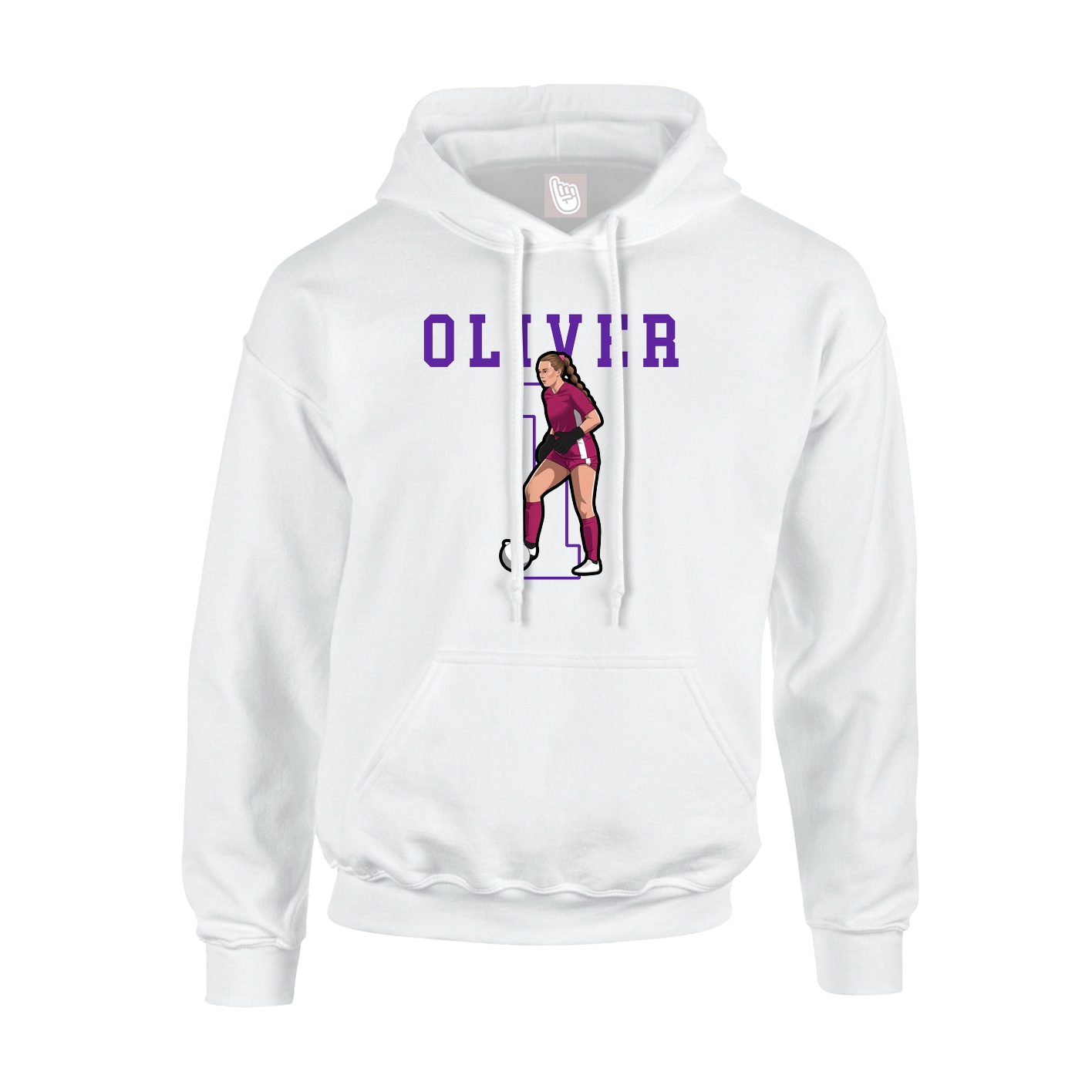 Hoodie — Shirsey in White