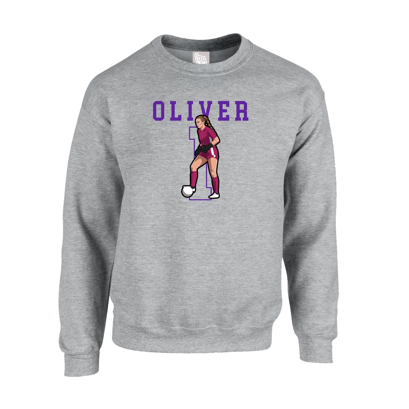 Fleece Crew — Shirsey in Grey