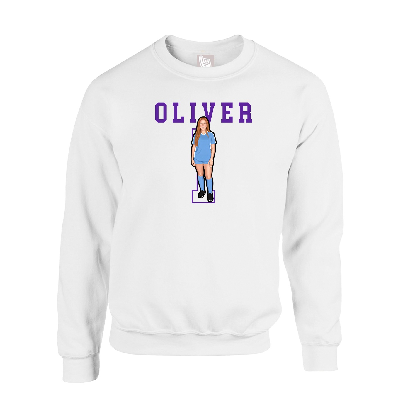 Fleece Crew — Shirsey in White