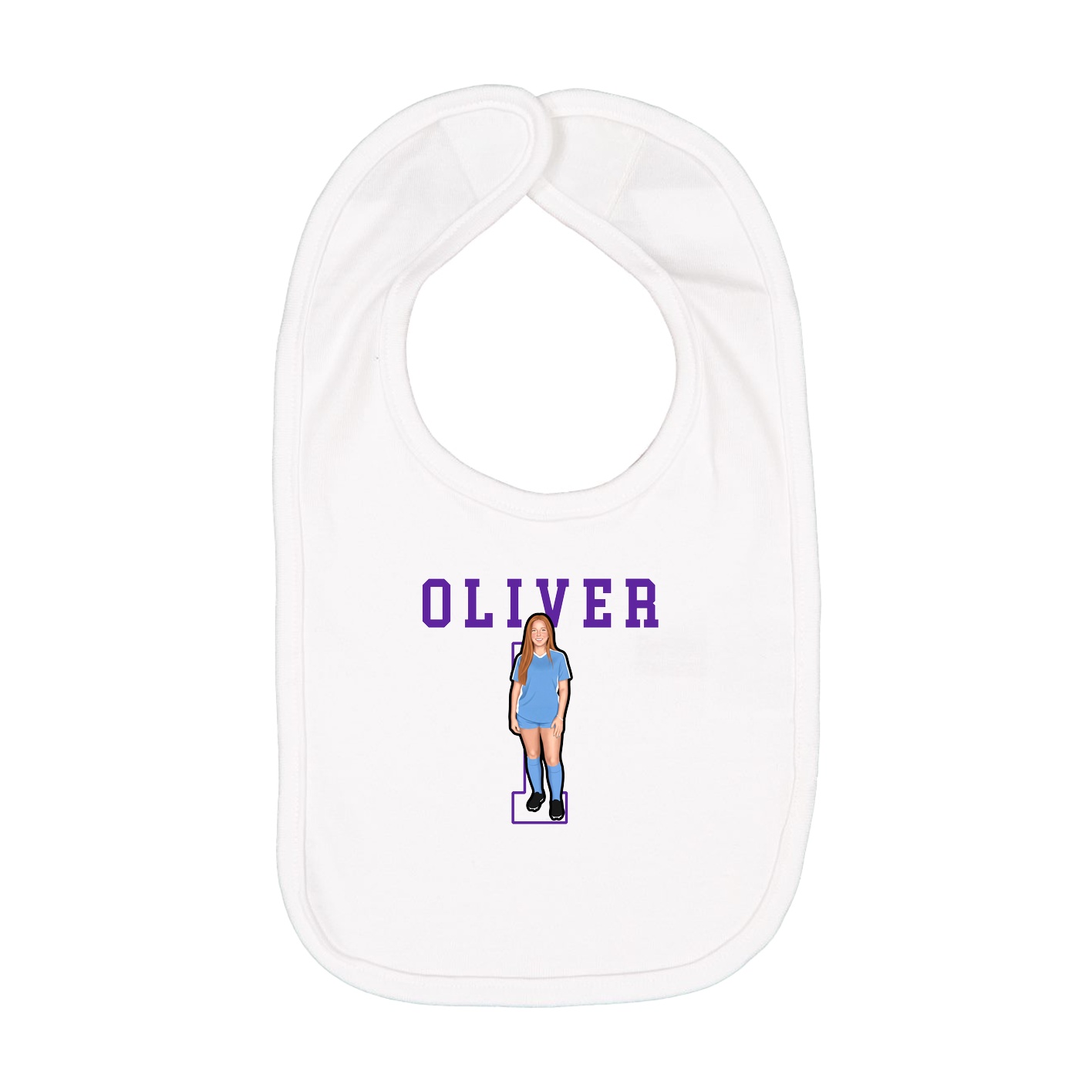 Infant Bib — Shirsey in White