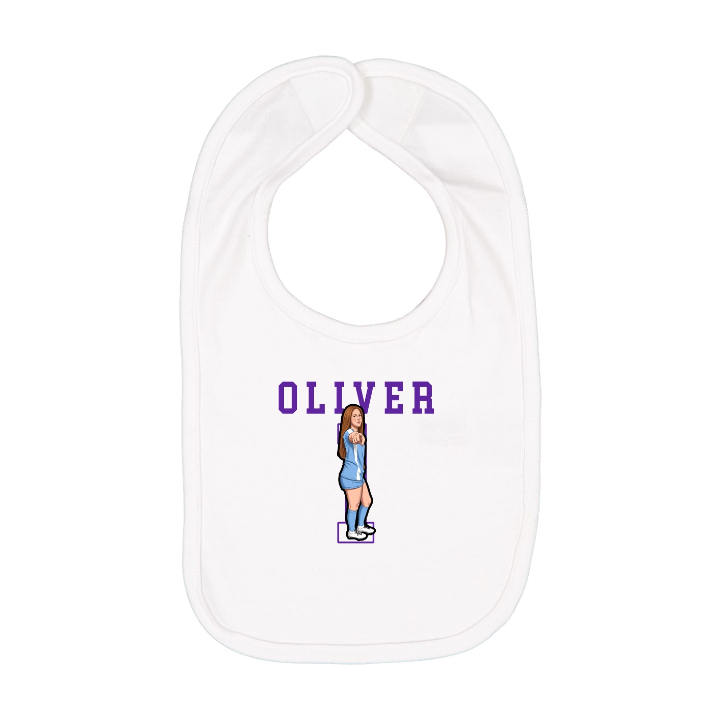 Infant Bib — Shirsey in White