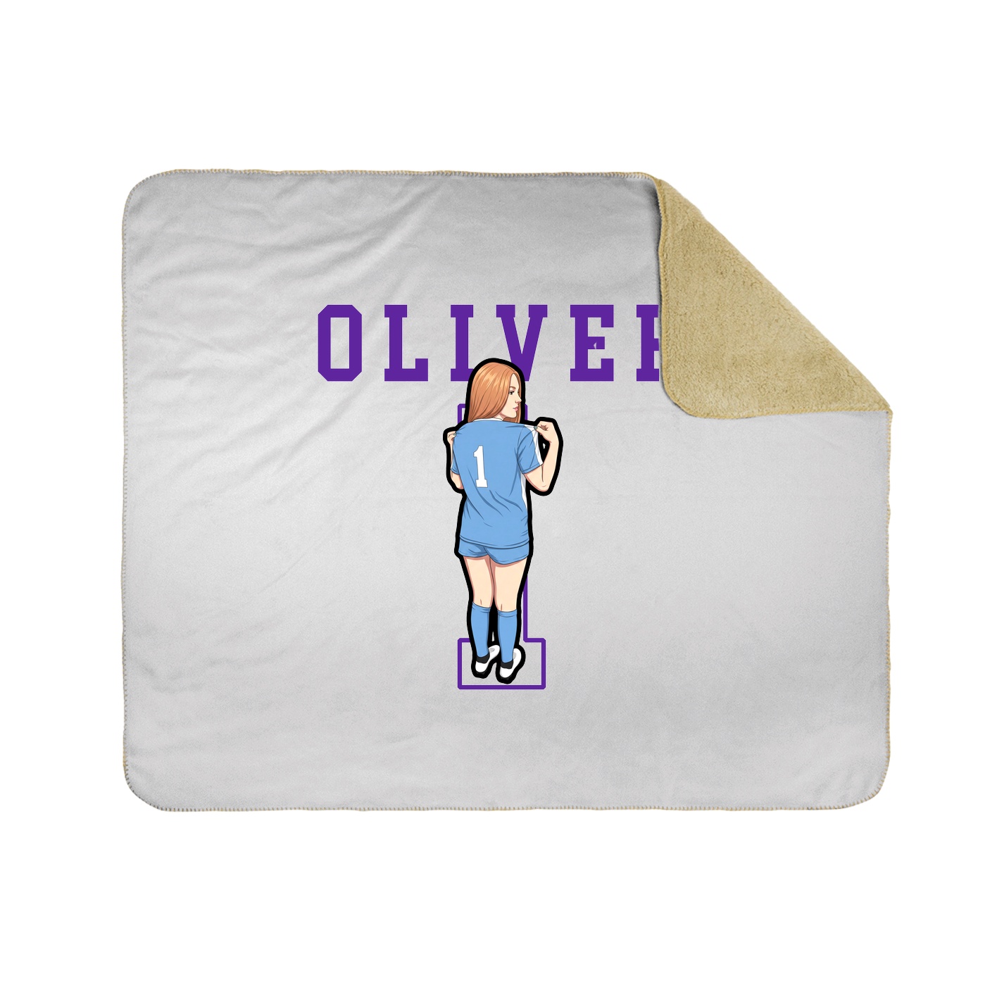 Throw Blanket — Shirsey in White