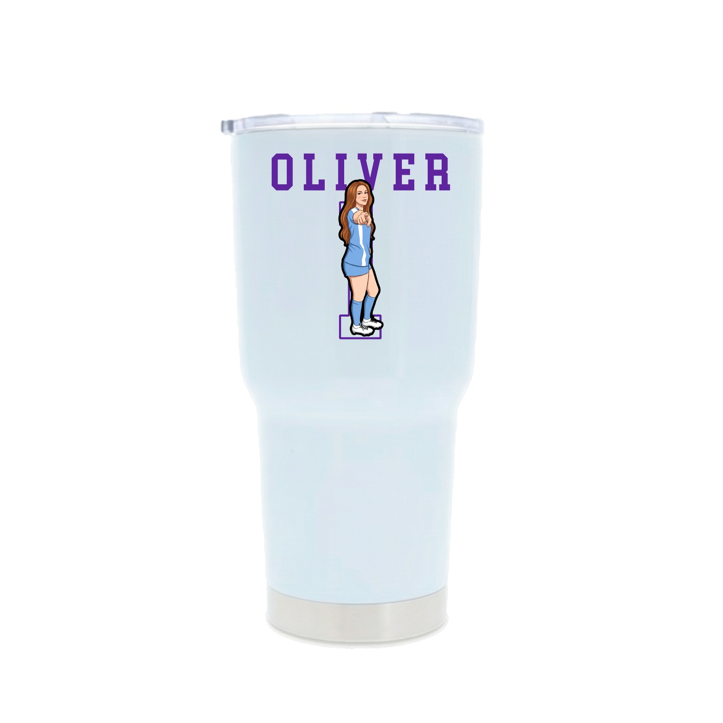 30oz Stainless Steel Tumbler — Shirsey in White