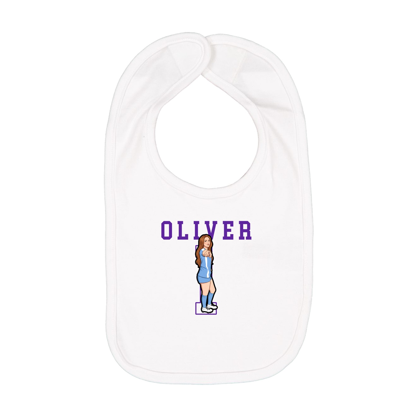 Infant Bib — Shirsey in White